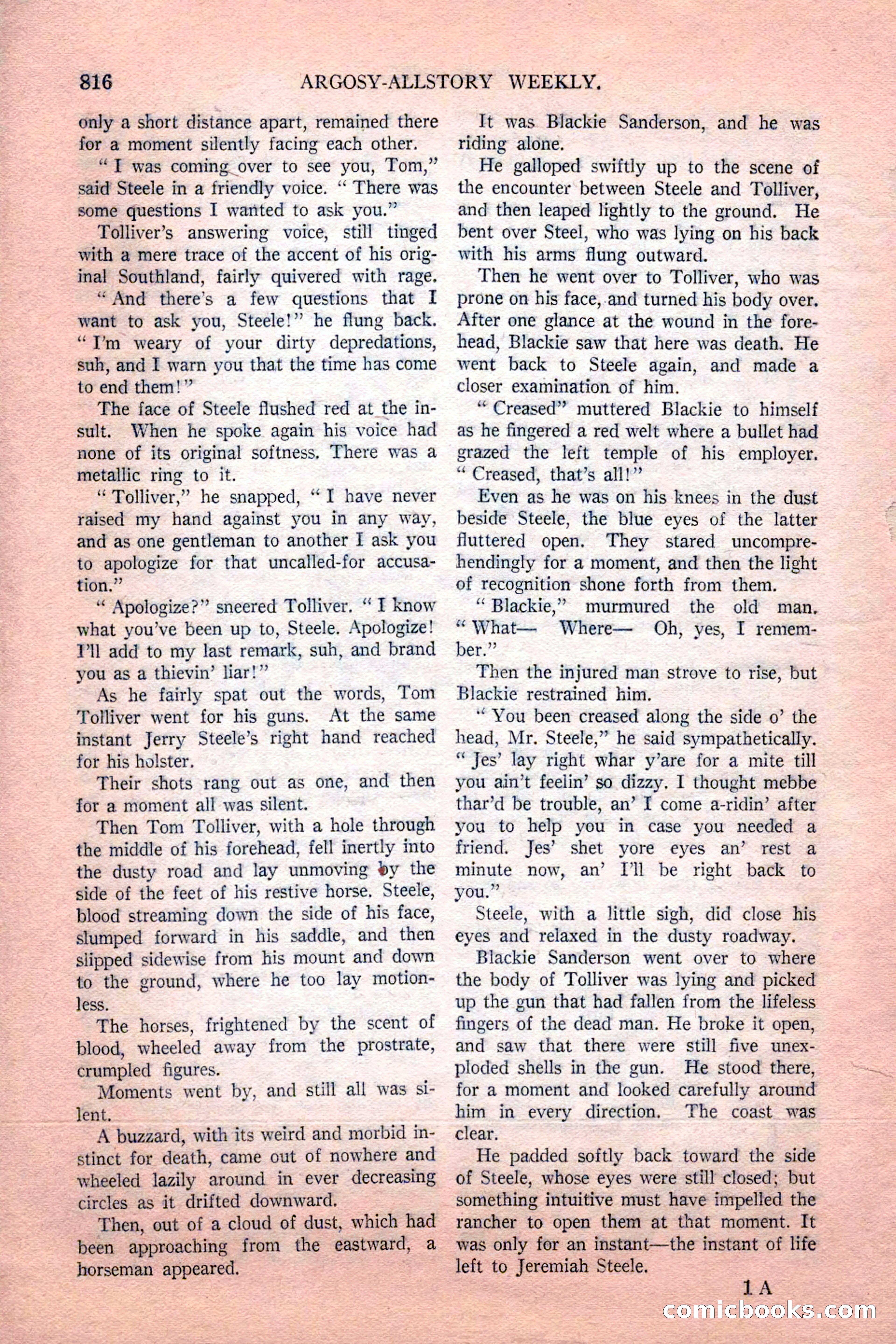 Argosy All-Story Weekly, February 18, 1928 — page 18 of 164