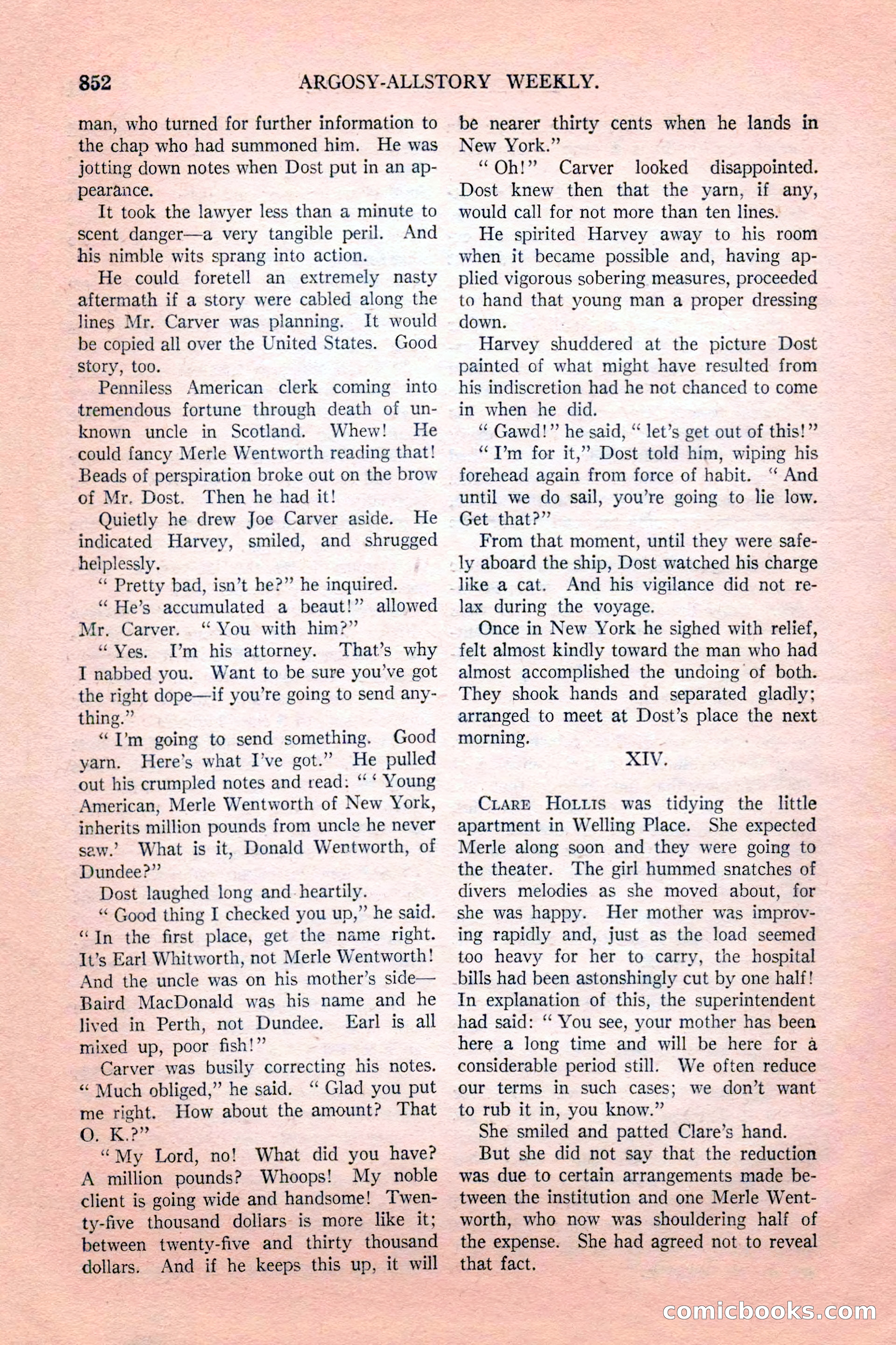 Argosy All-Story Weekly, February 18, 1928 — page 54 of 164