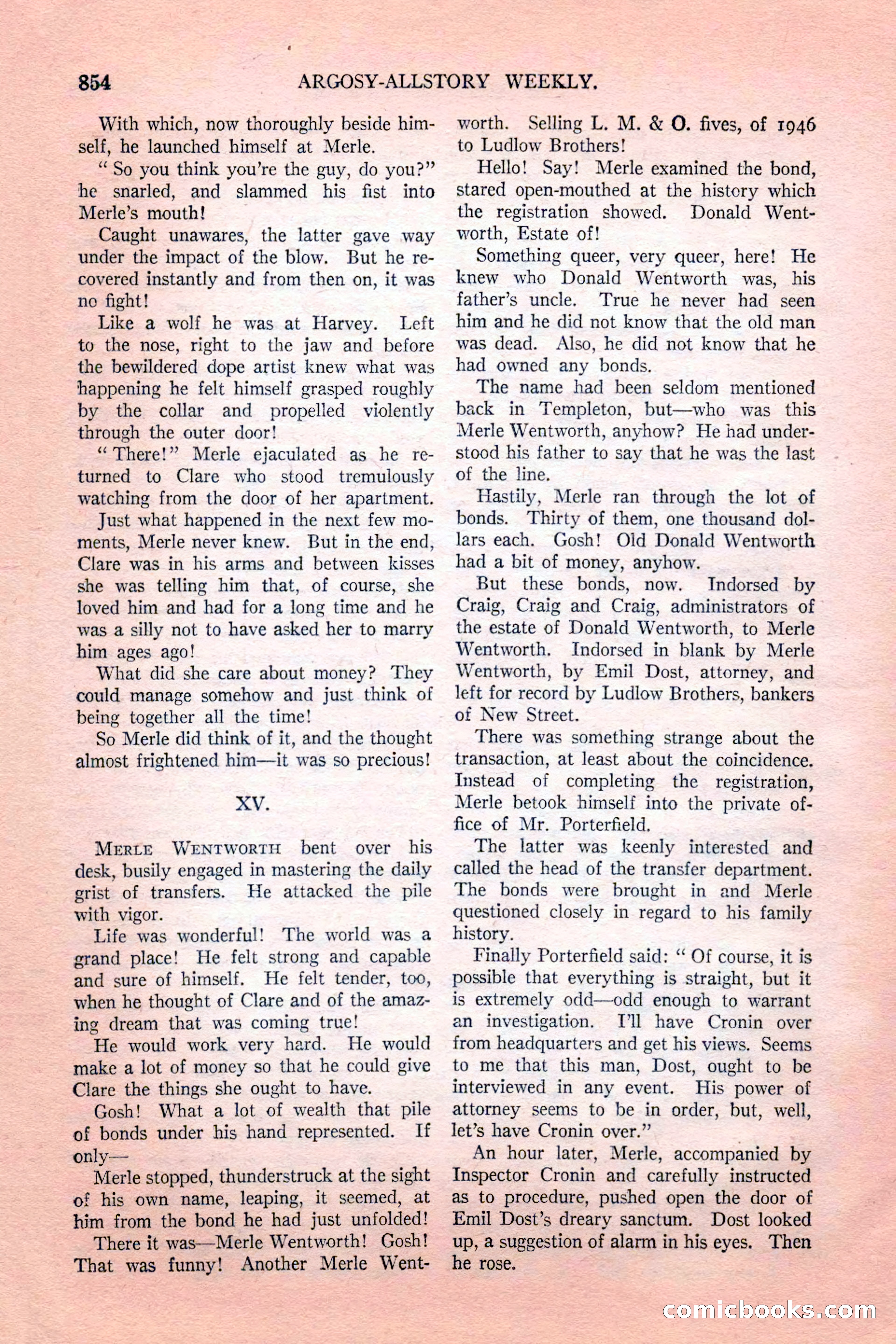 Argosy All-Story Weekly, February 18, 1928 — page 56 of 164