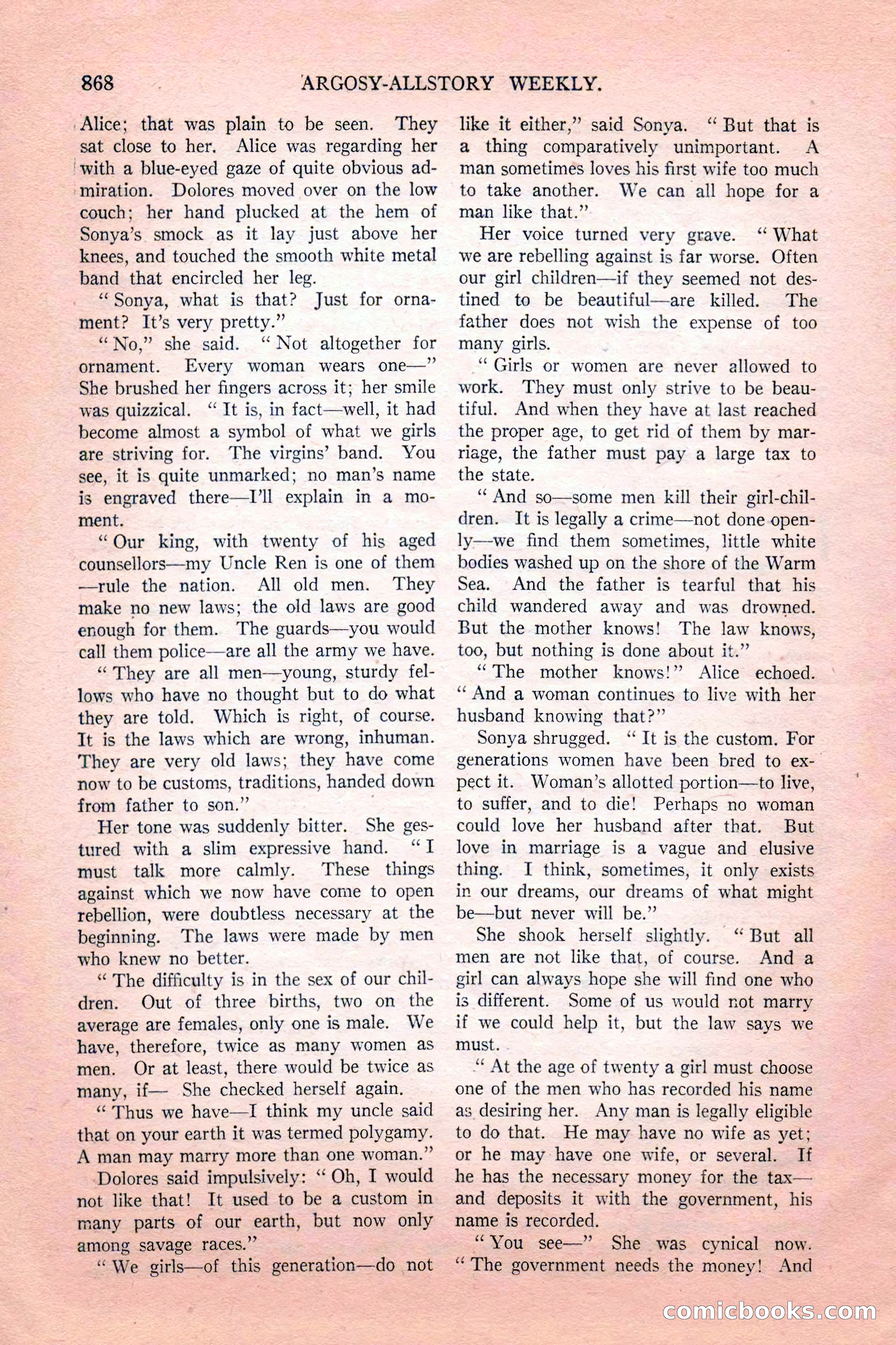 Argosy All-Story Weekly, February 18, 1928 — page 70 of 164