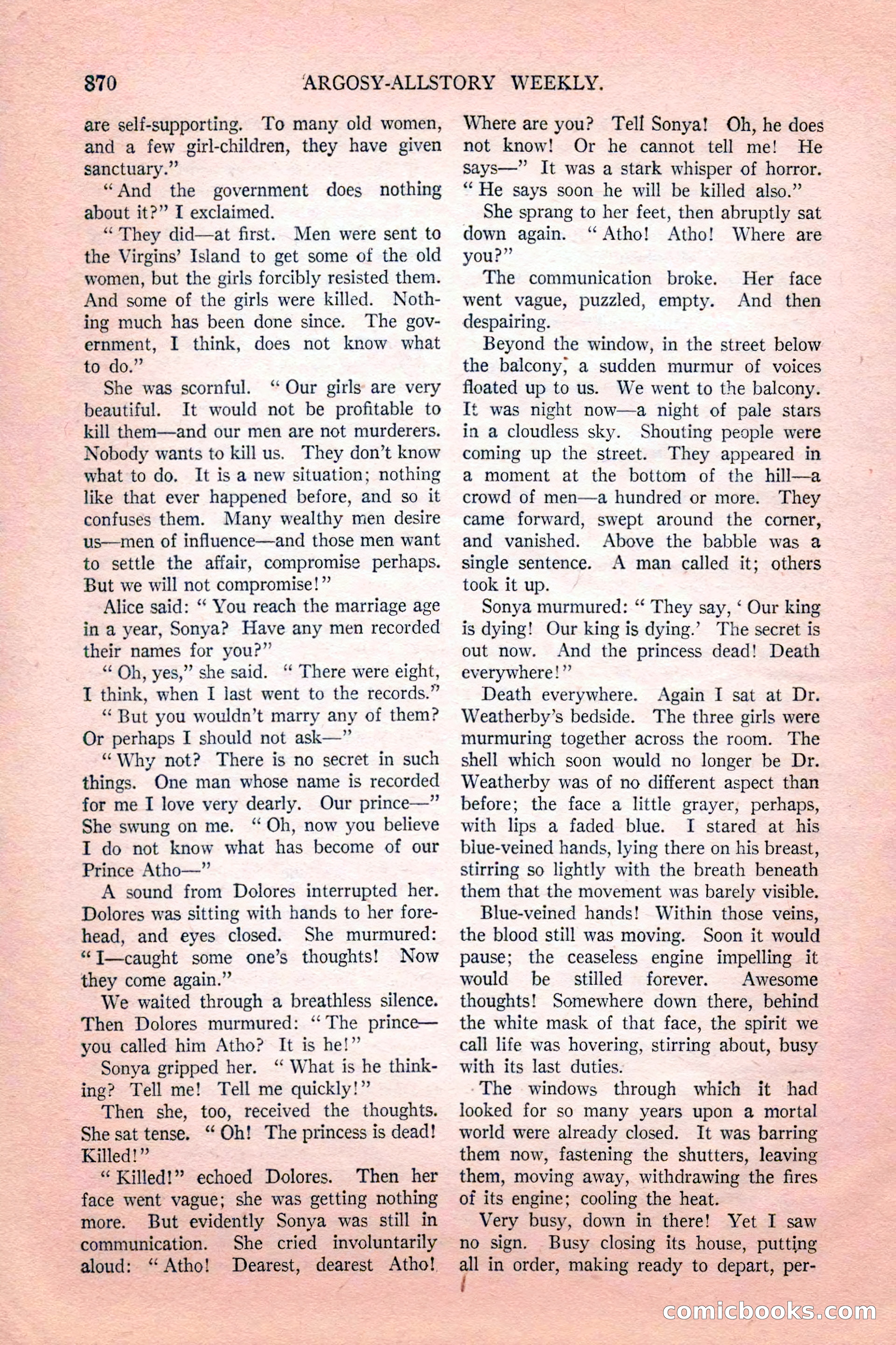 Argosy All-Story Weekly, February 18, 1928 — page 72 of 164