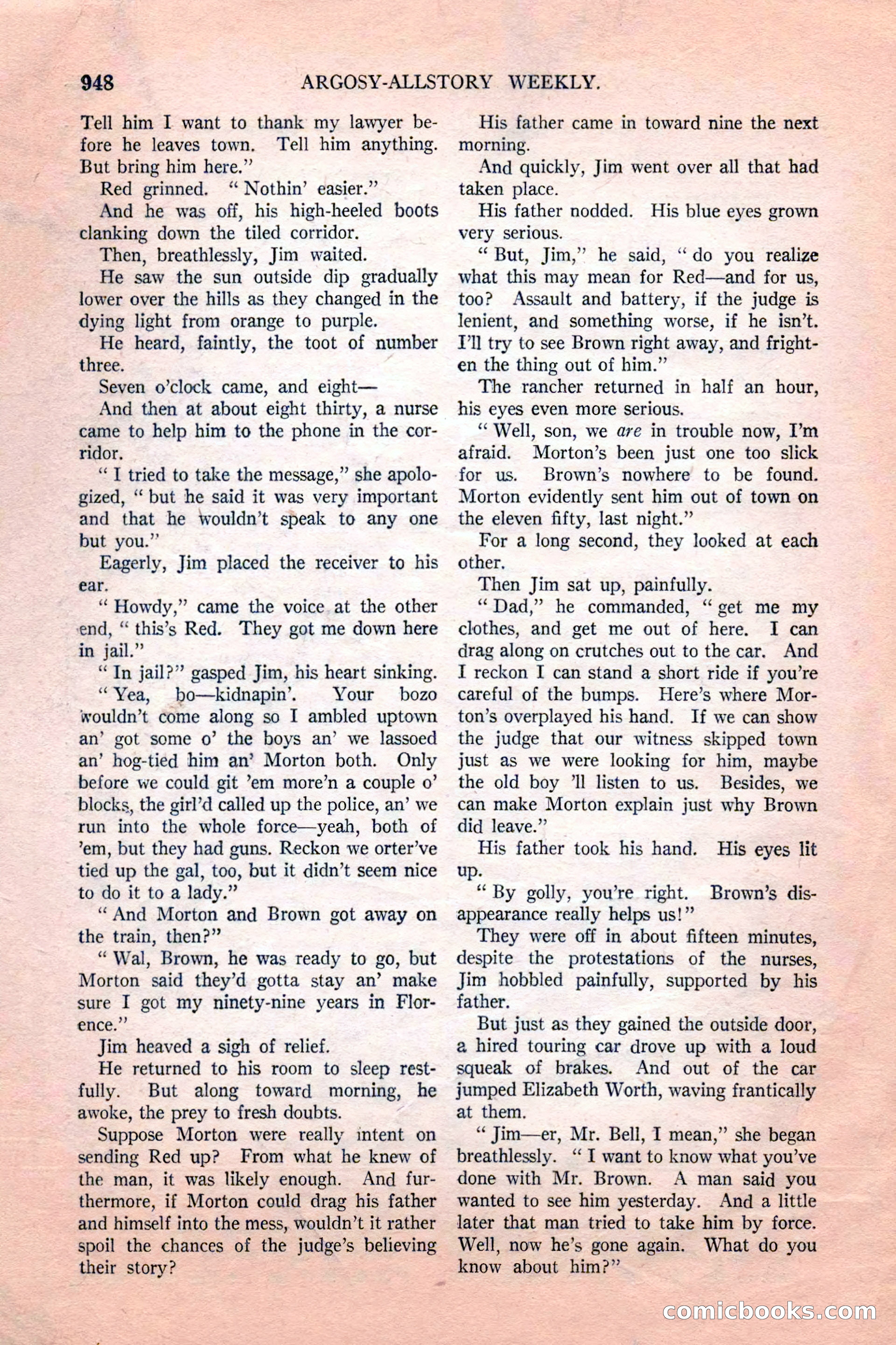 Argosy All-Story Weekly, February 18, 1928 — page 150 of 164