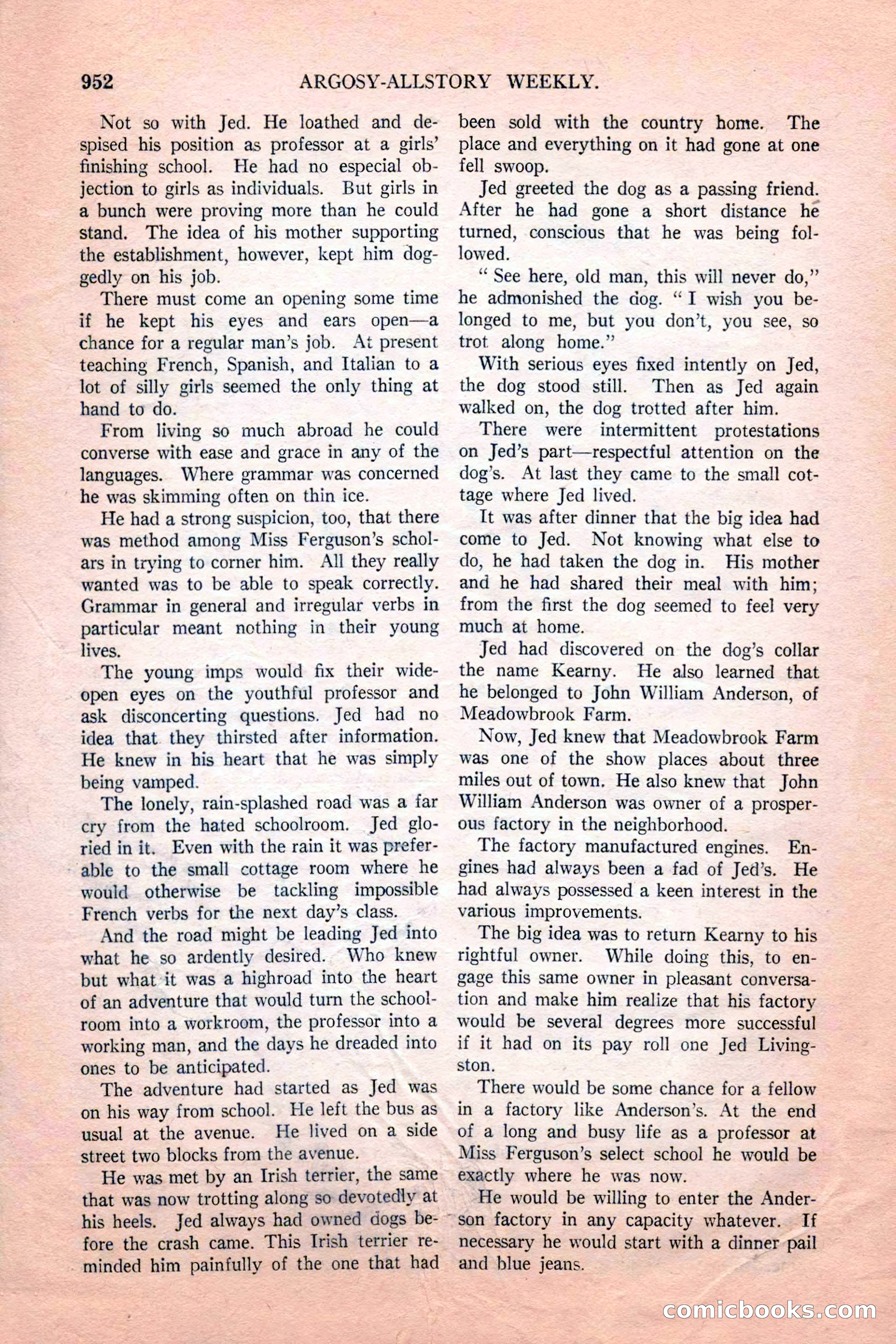 Argosy All-Story Weekly, February 18, 1928 — page 154 of 164
