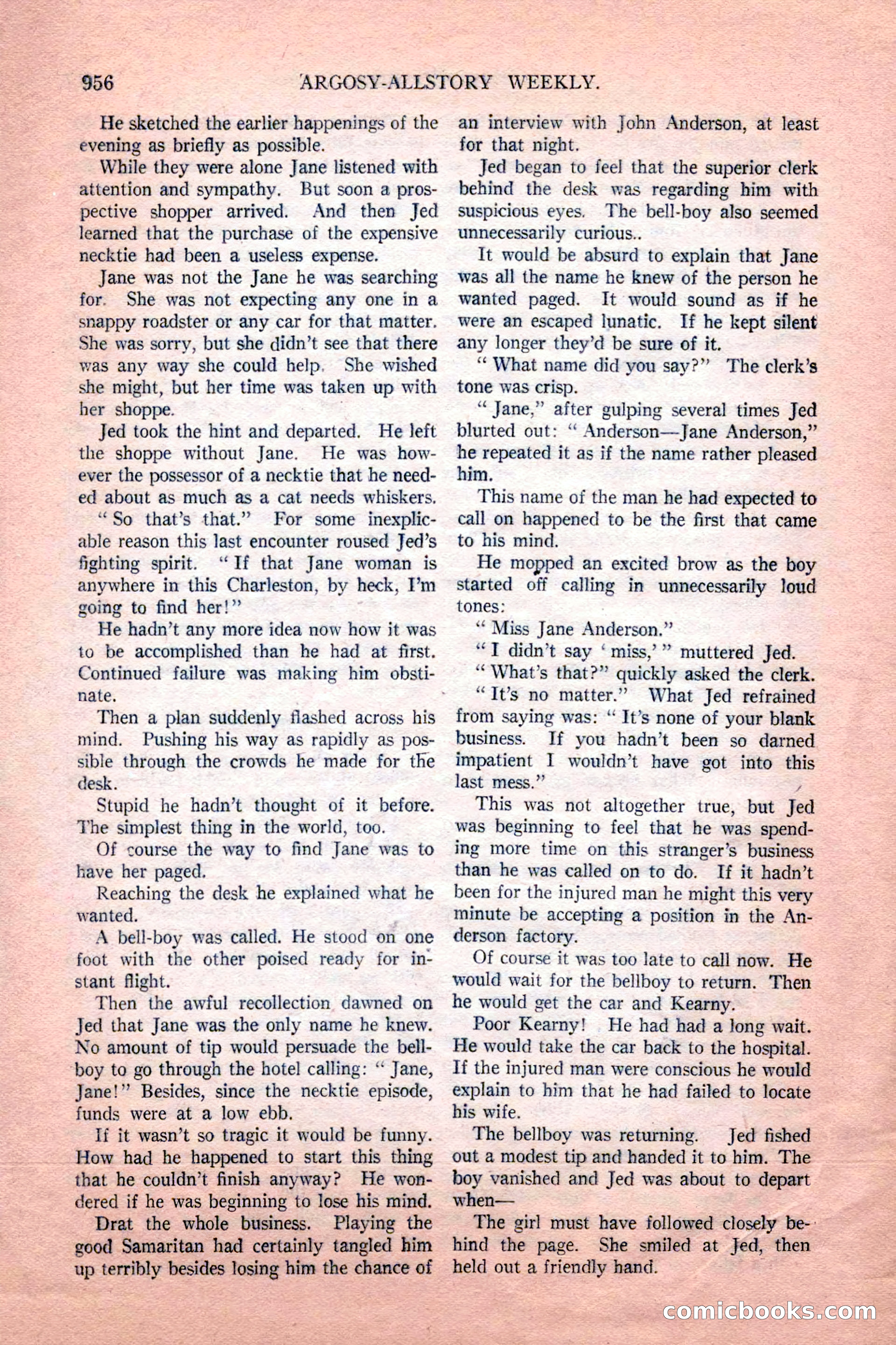 Argosy All-Story Weekly, February 18, 1928 — page 158 of 164