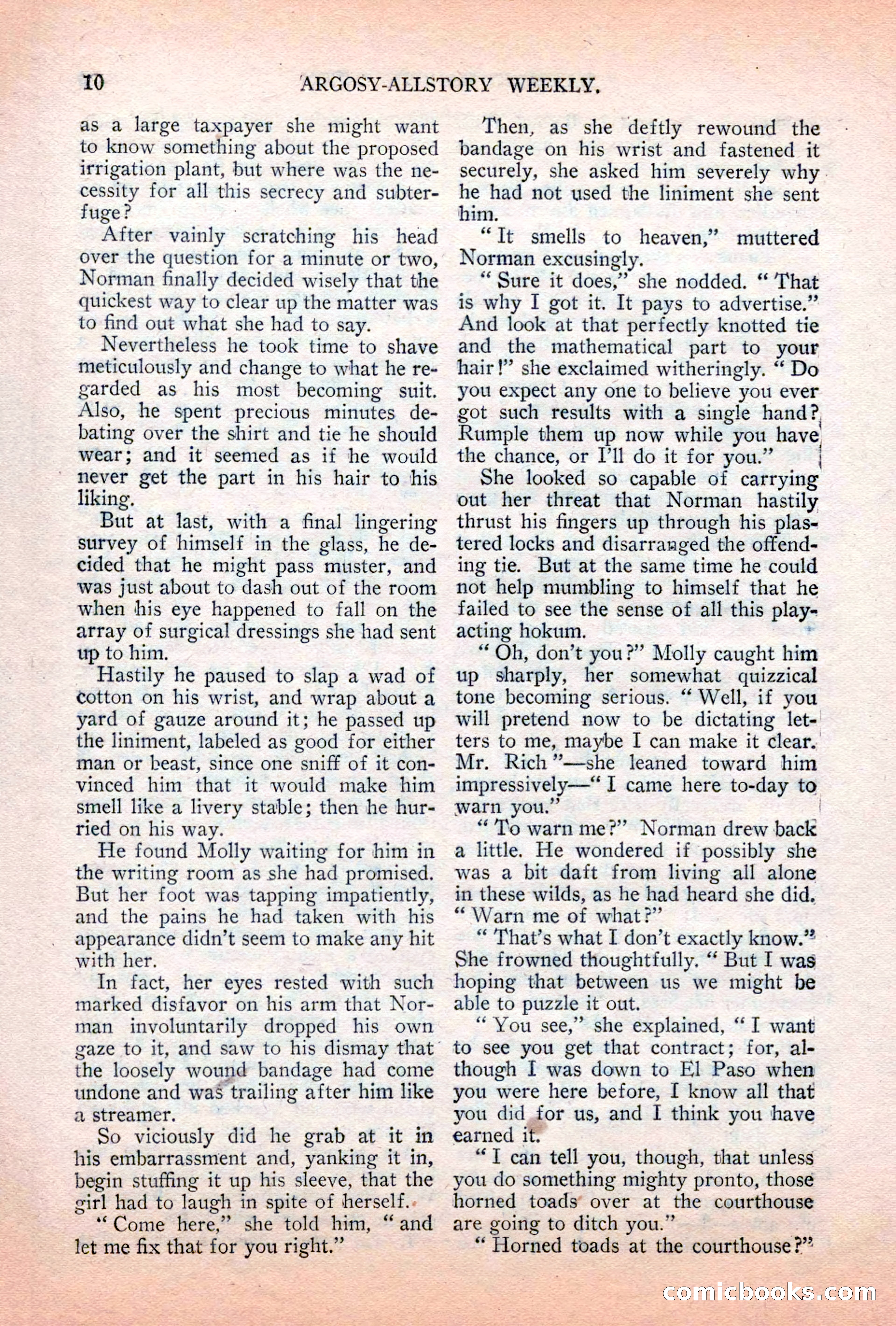 Argosy All-Story Weekly, April 7, 1928 — page 20 of 160