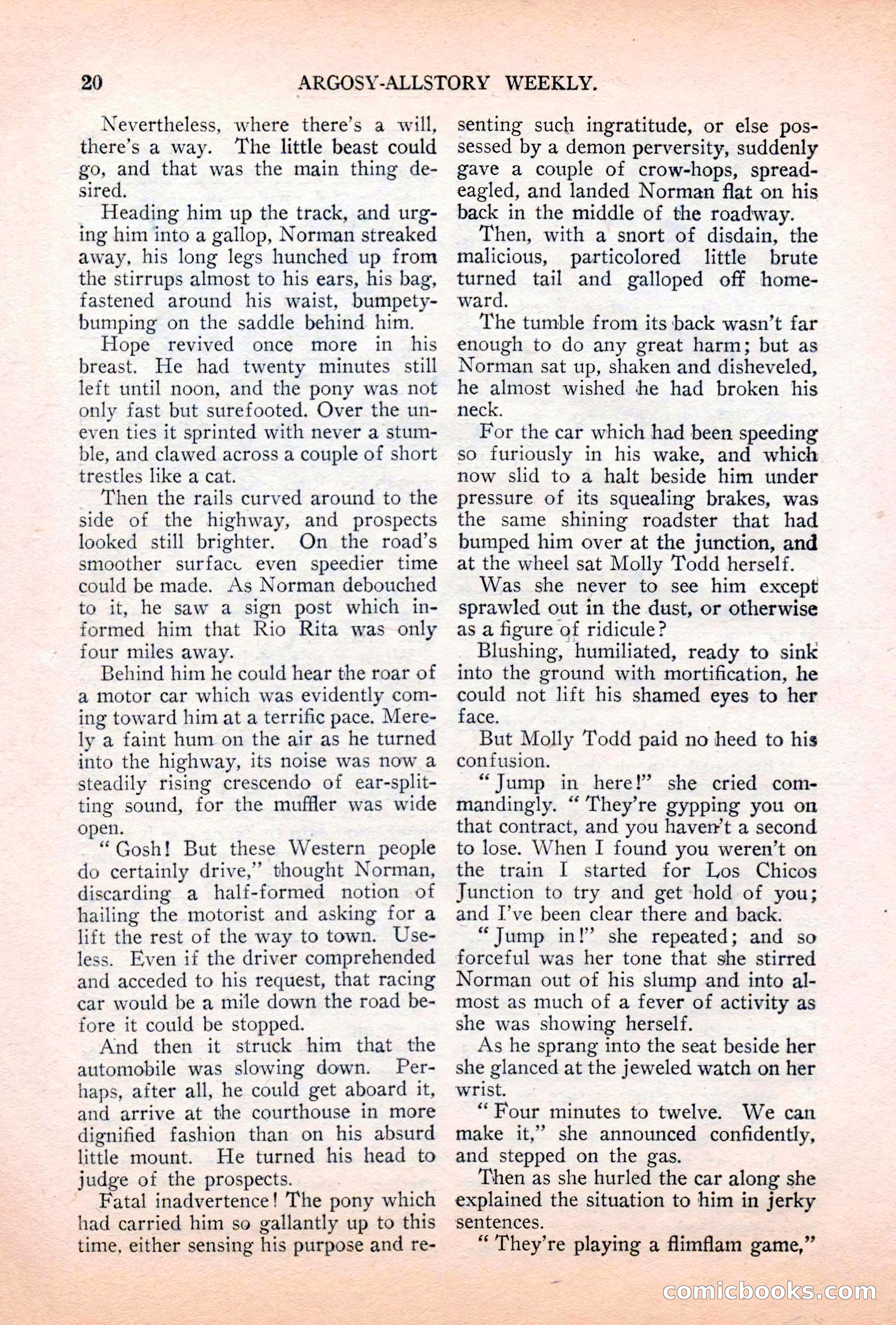 Argosy All-Story Weekly, April 7, 1928 — page 30 of 160
