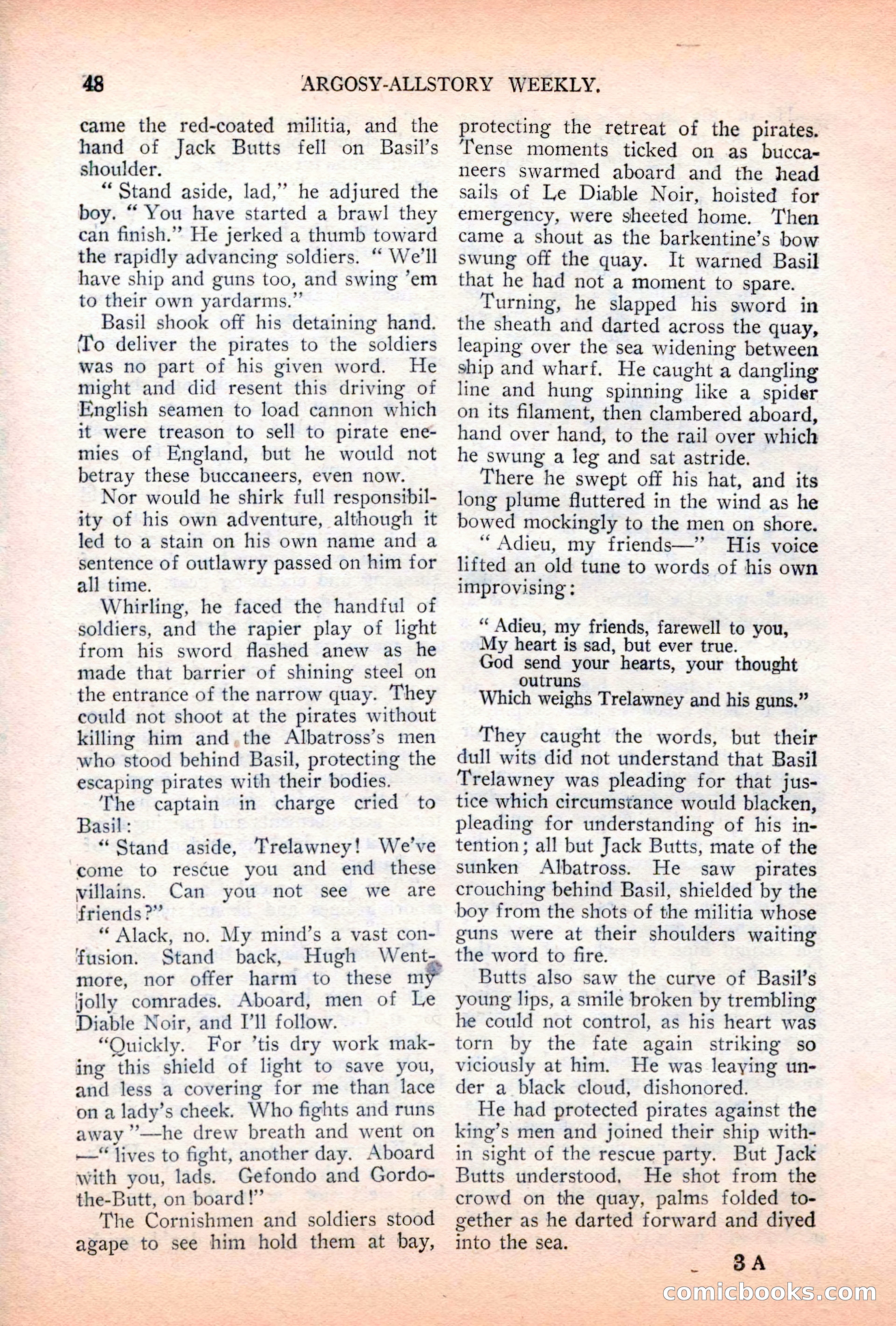 Argosy All-Story Weekly, April 7, 1928 — page 58 of 160