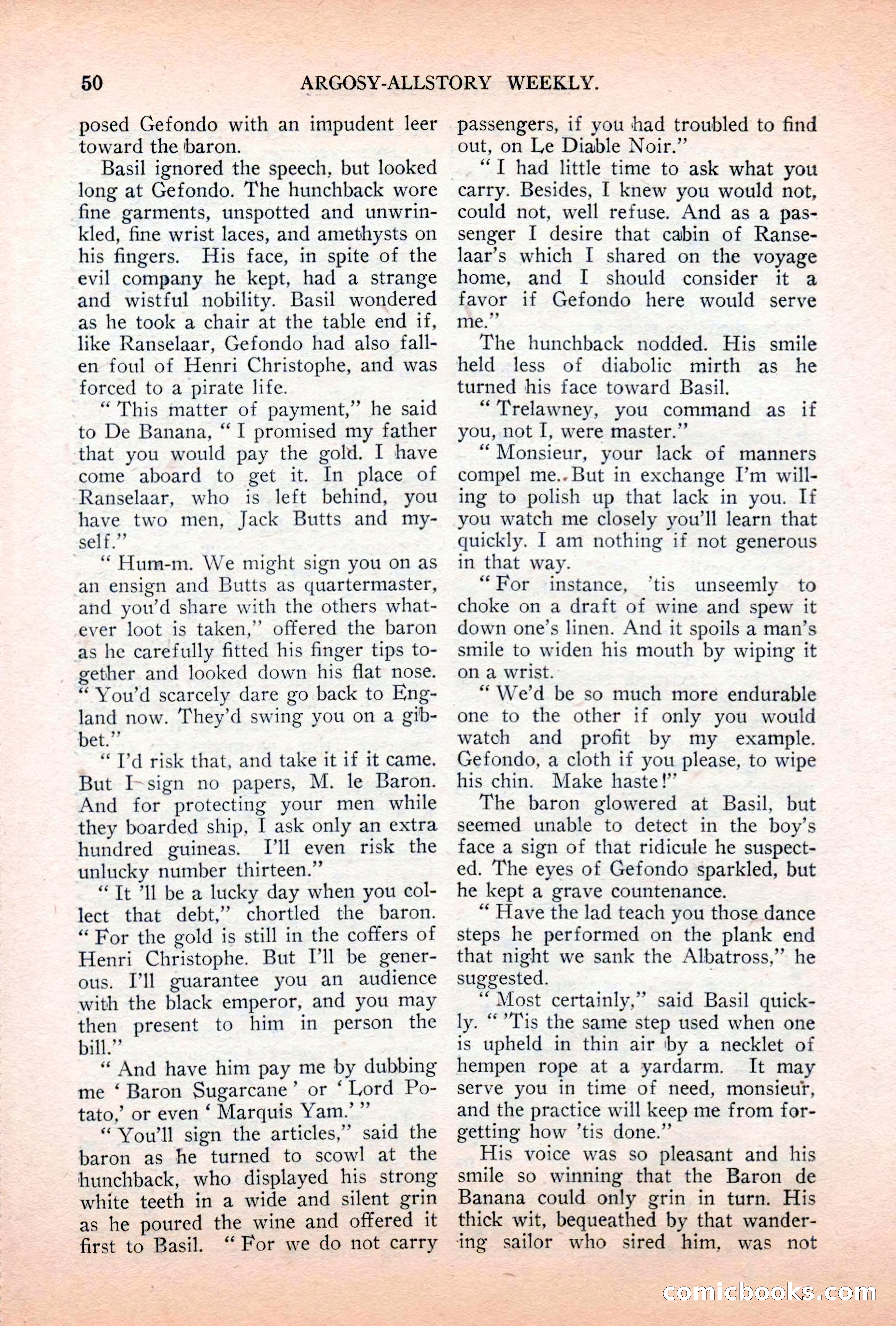 Argosy All-Story Weekly, April 7, 1928 — page 60 of 160