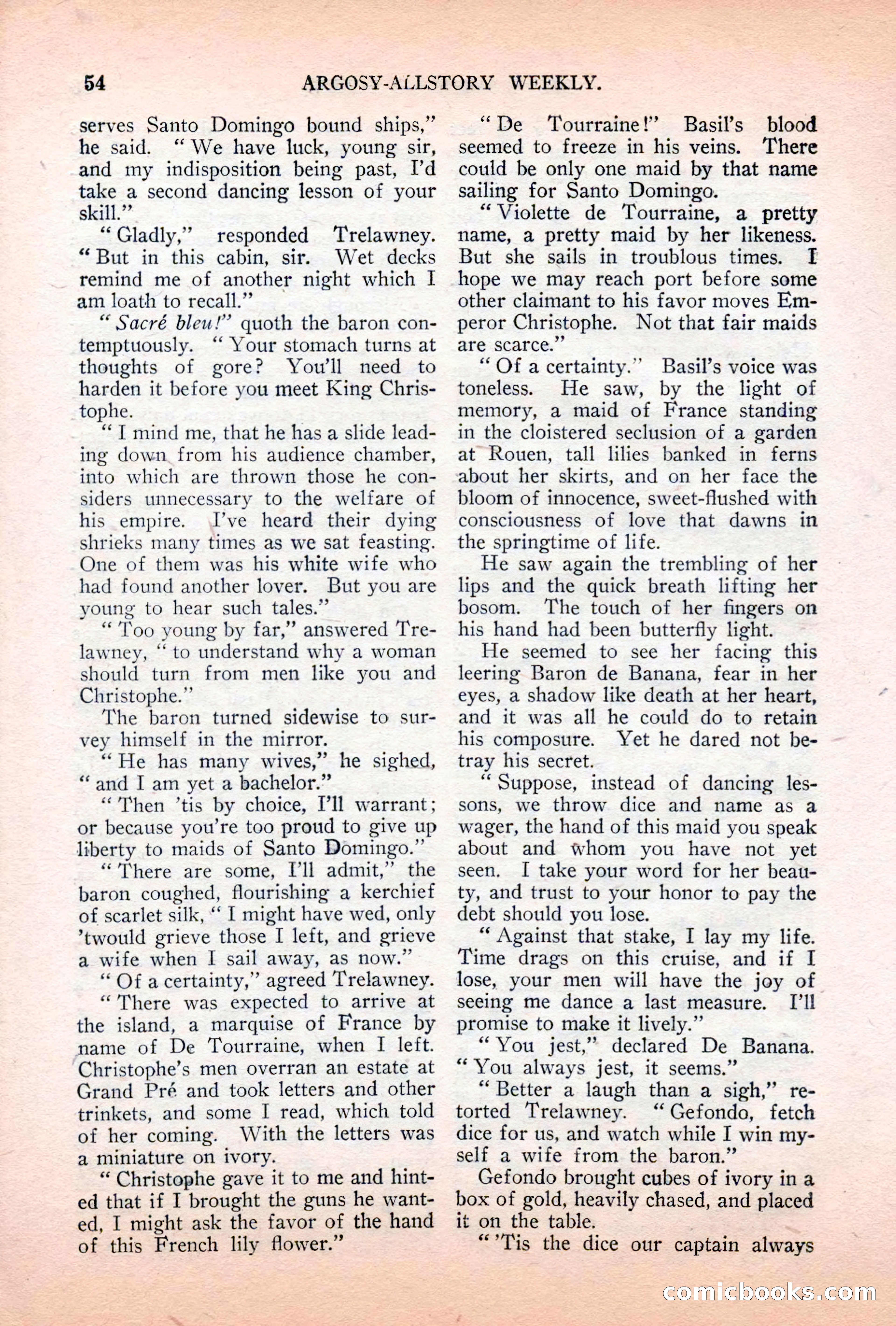 Argosy All-Story Weekly, April 7, 1928 — page 64 of 160