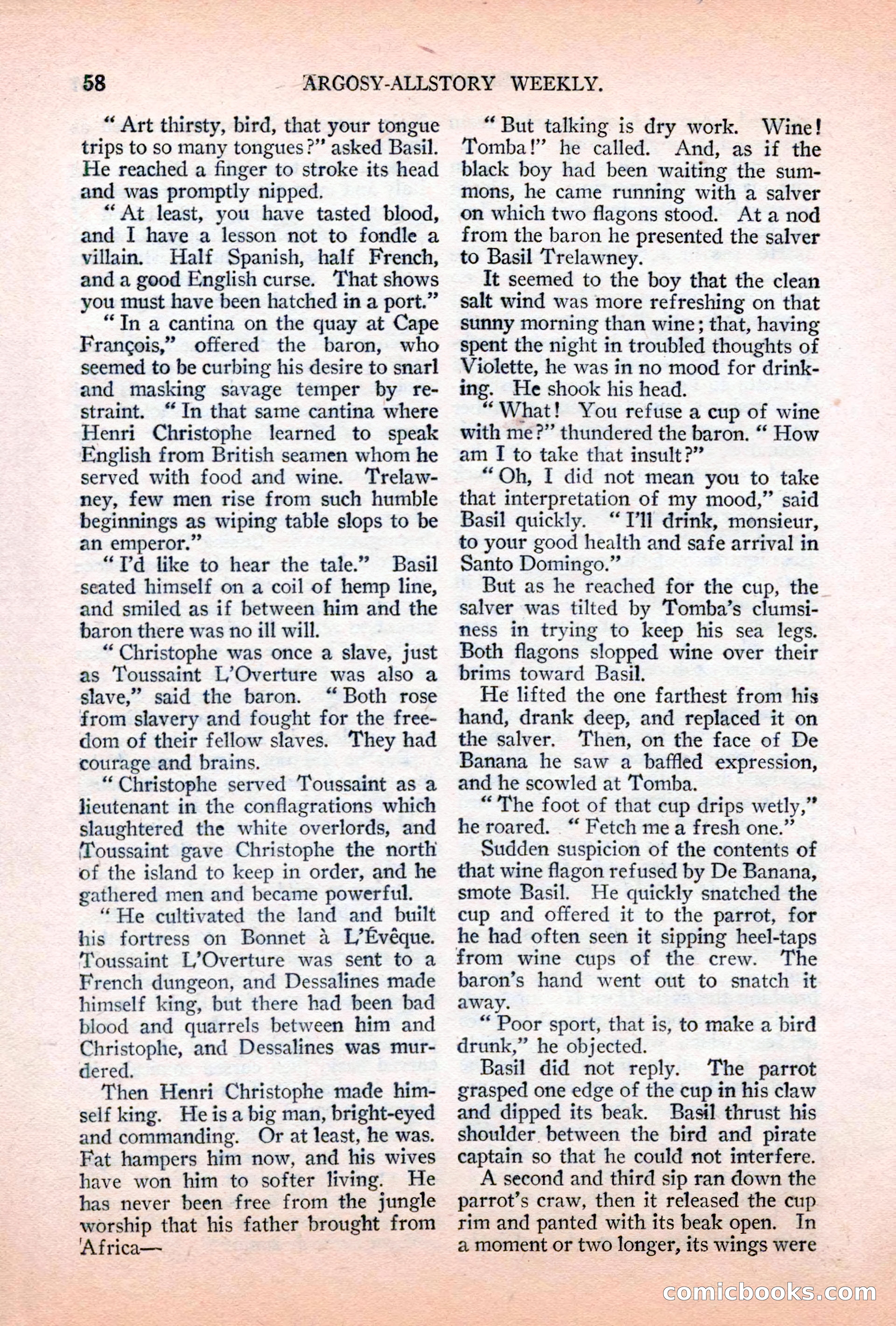 Argosy All-Story Weekly, April 7, 1928 — page 68 of 160