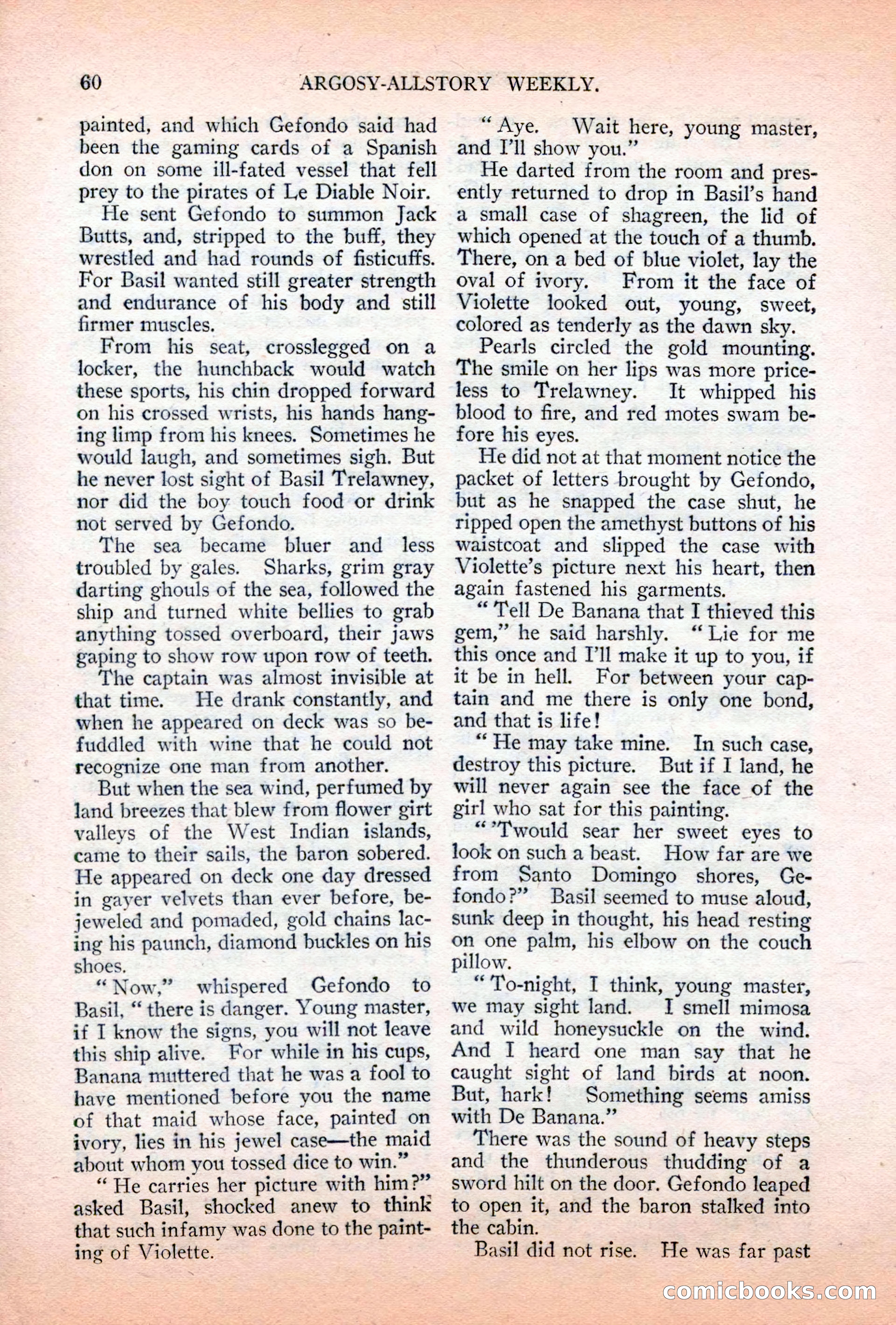 Argosy All-Story Weekly, April 7, 1928 — page 70 of 160