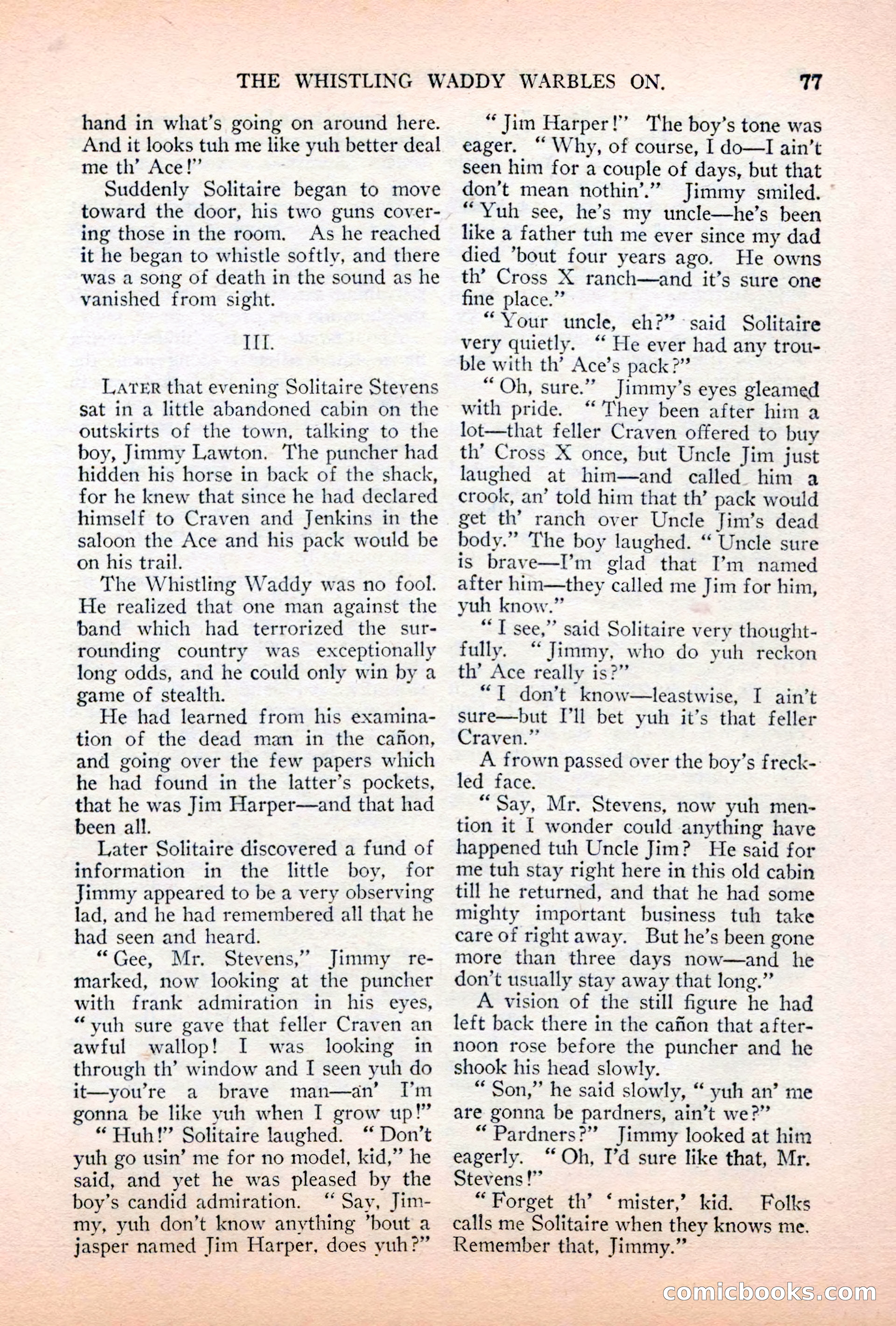 Argosy All-Story Weekly, April 7, 1928 — page 87 of 160