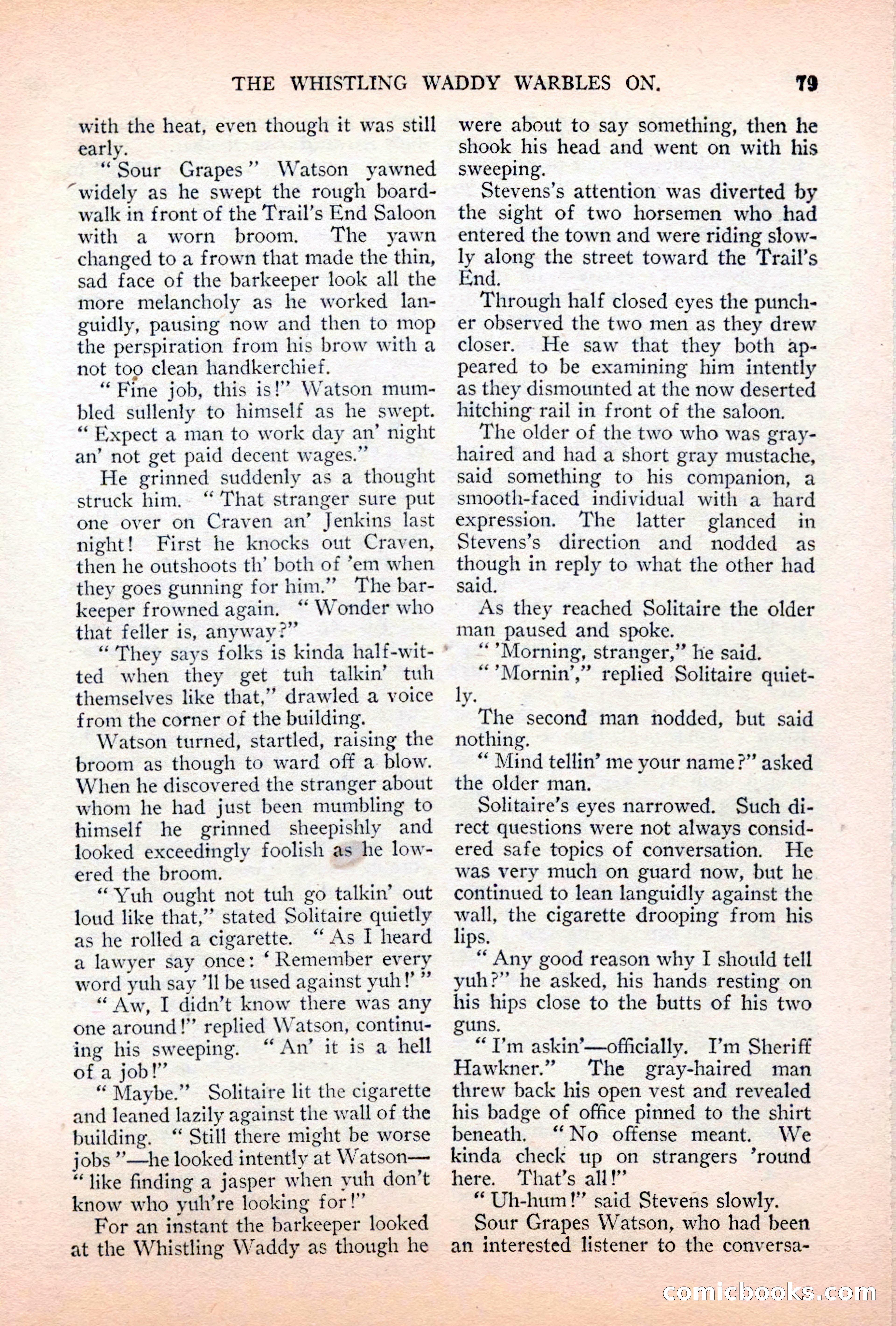 Argosy All-Story Weekly, April 7, 1928 — page 89 of 160