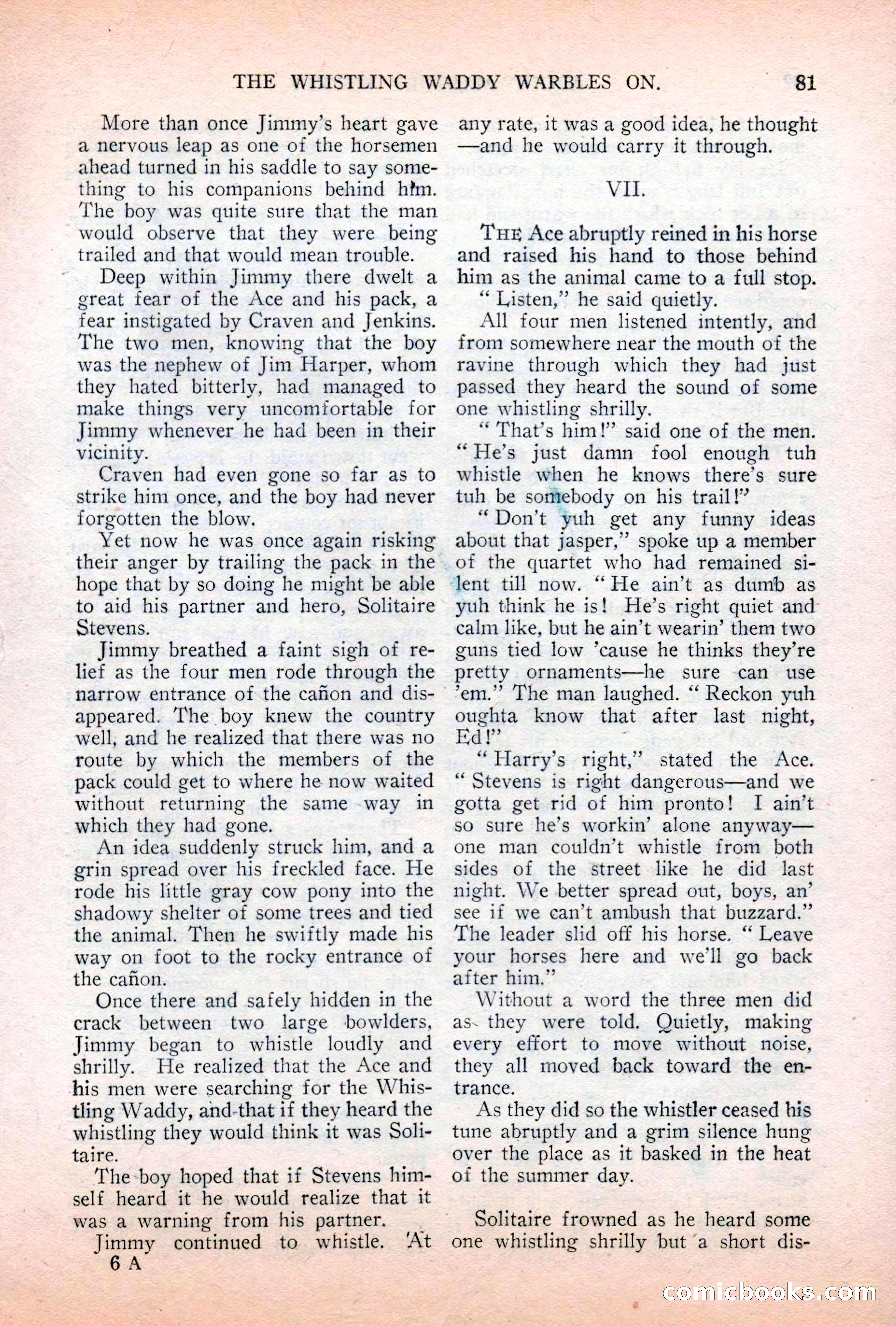 Argosy All-Story Weekly, April 7, 1928 — page 91 of 160