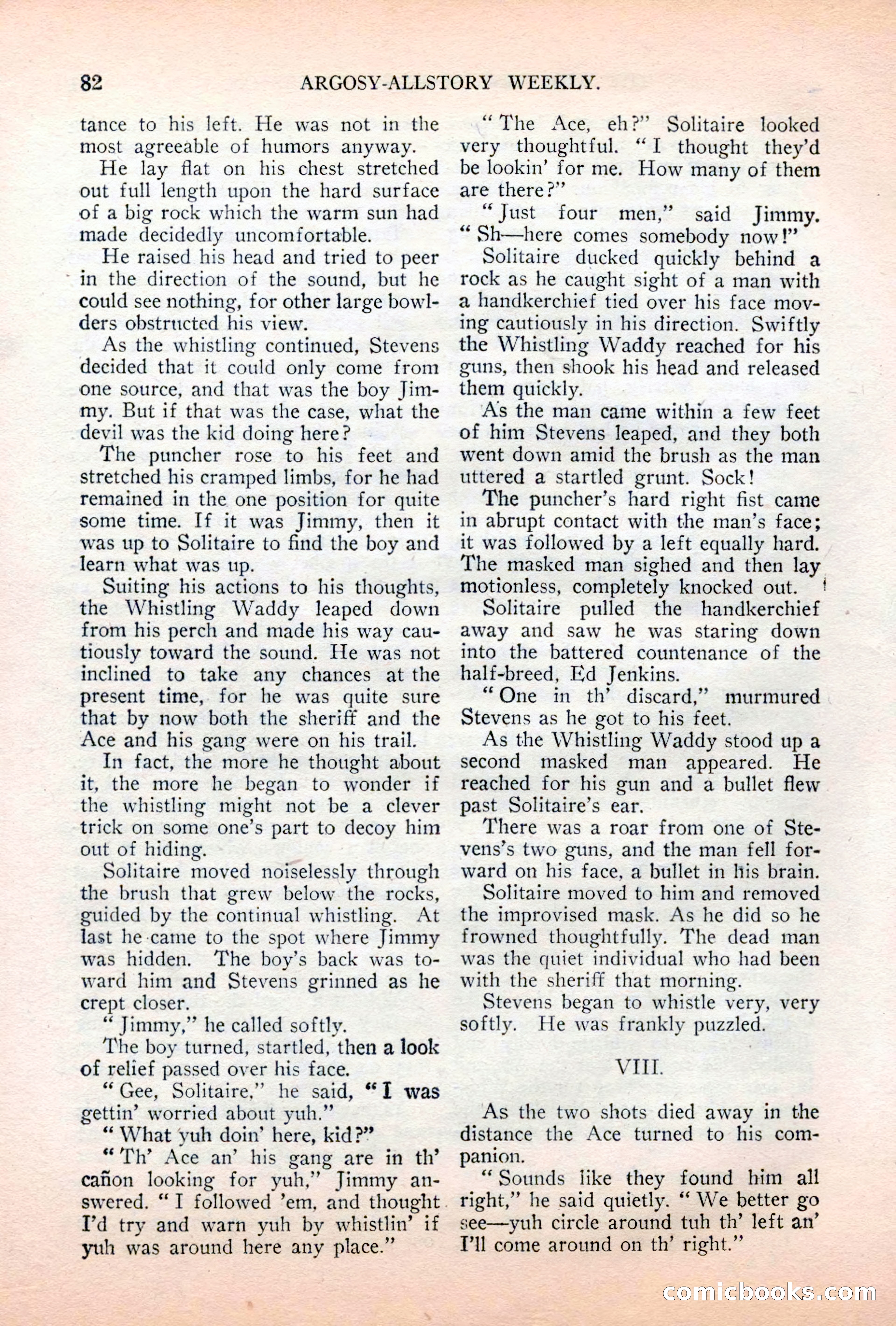 Argosy All-Story Weekly, April 7, 1928 — page 92 of 160