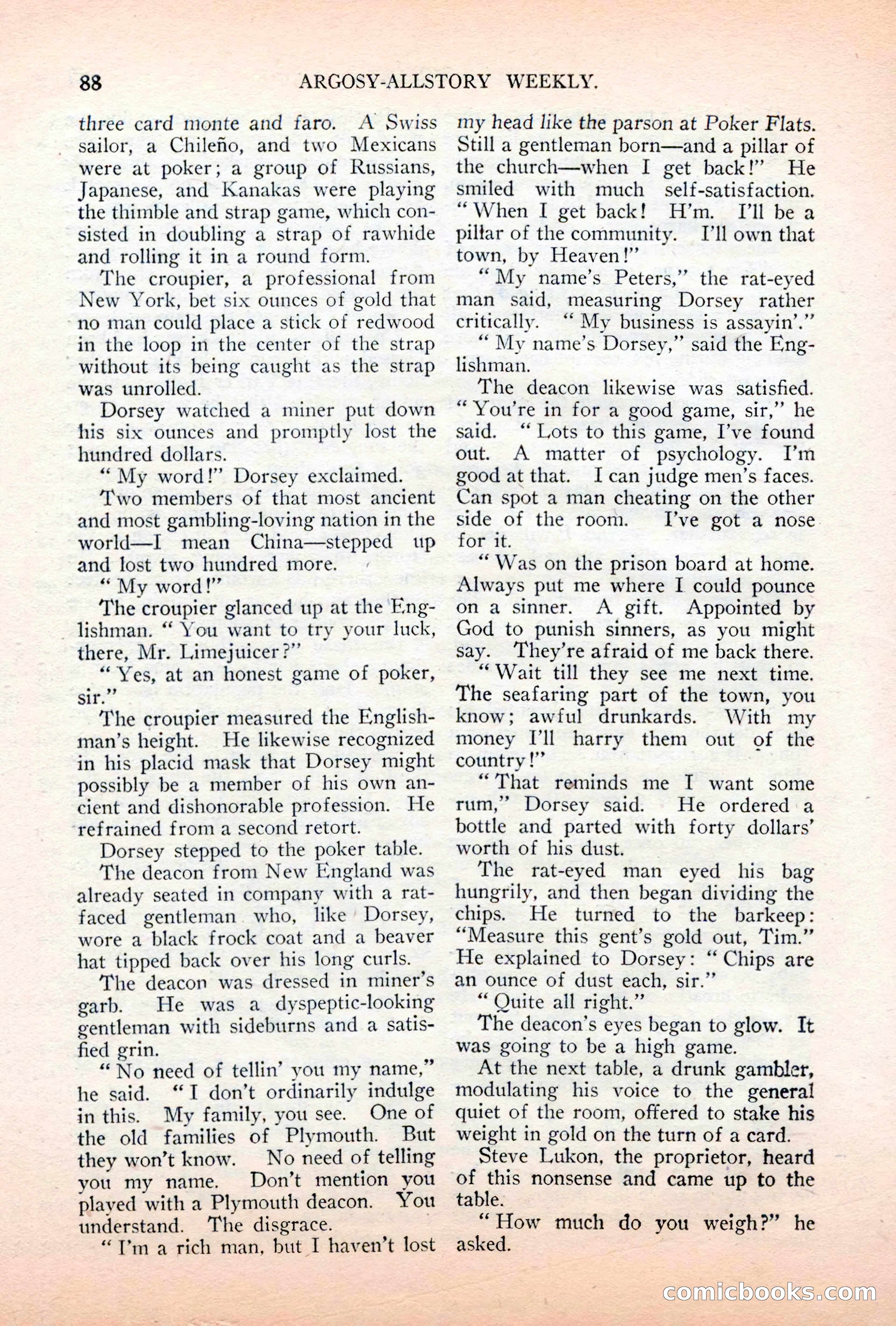 Argosy All-Story Weekly, April 7, 1928 — page 98 of 160