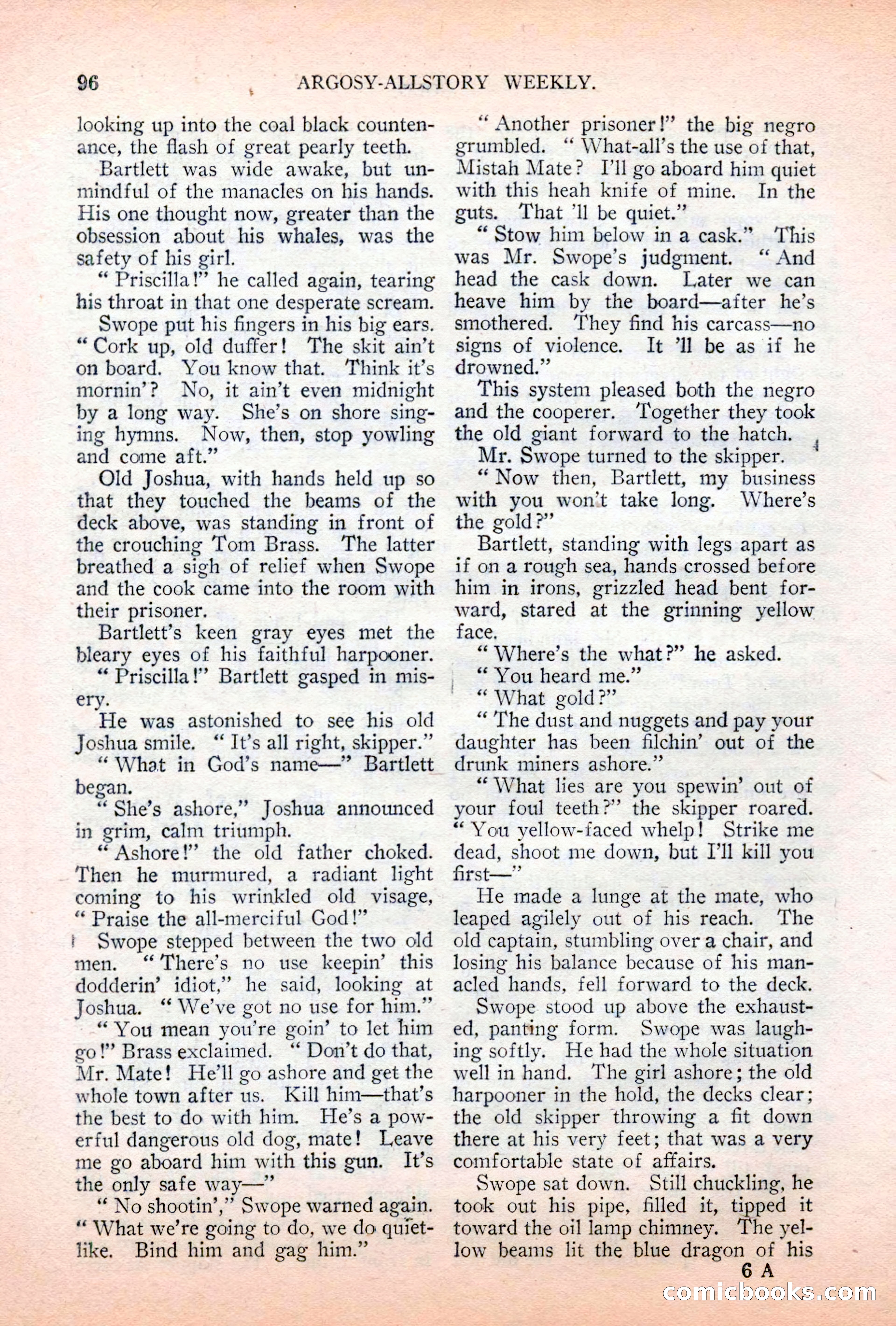 Argosy All-Story Weekly, April 7, 1928 — page 106 of 160