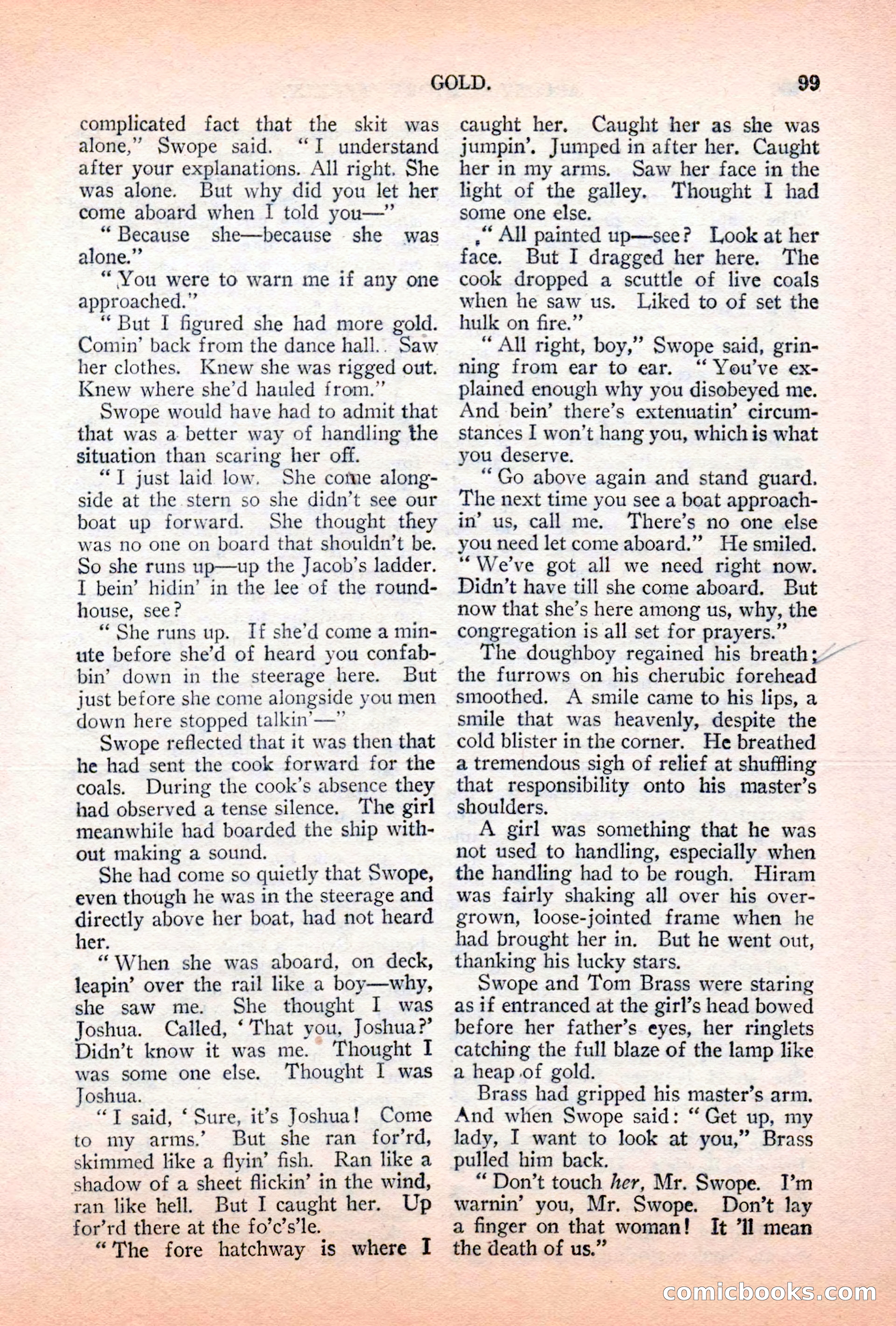 Argosy All-Story Weekly, April 7, 1928 — page 109 of 160