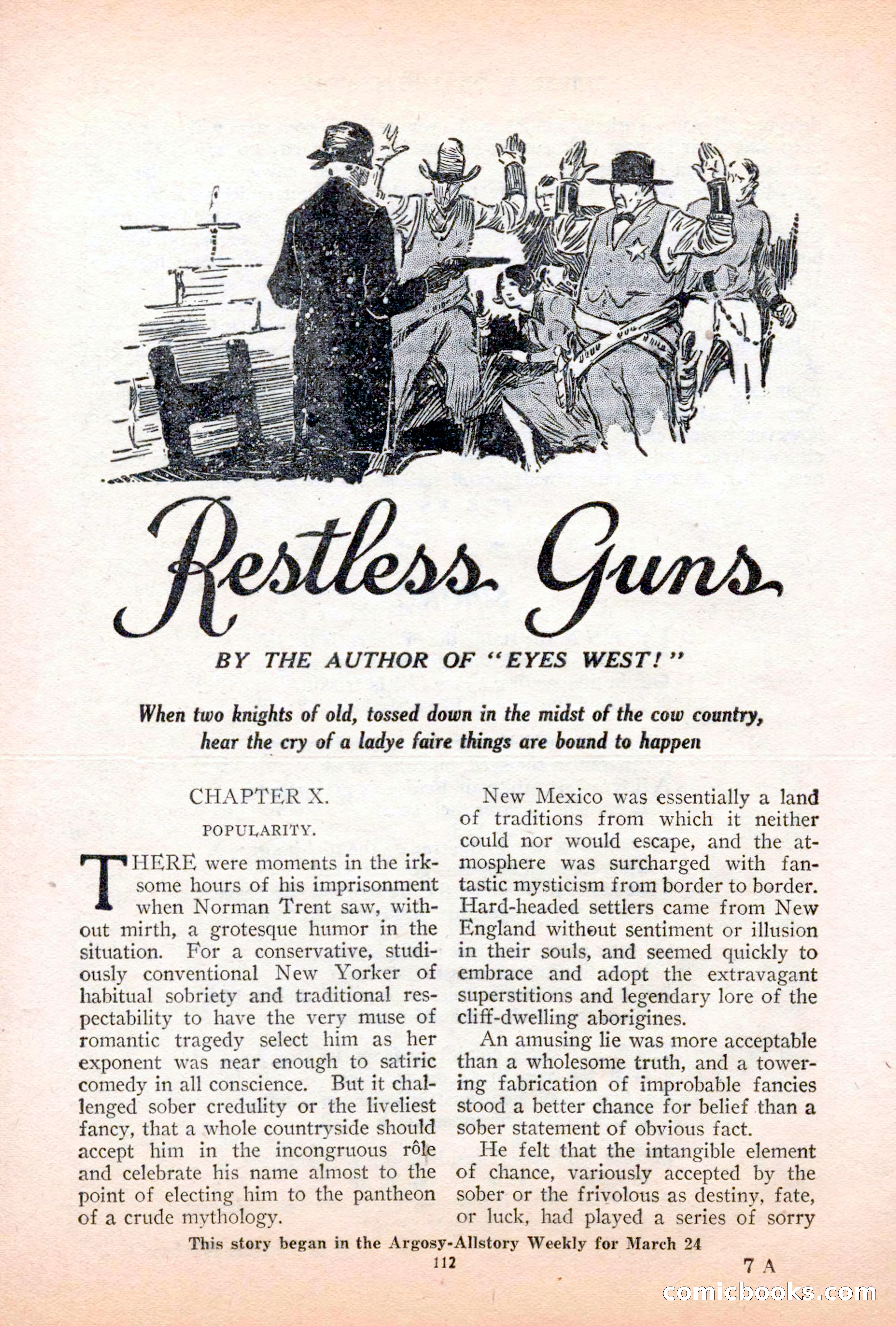 Argosy All-Story Weekly, April 7, 1928 — page 122 of 160