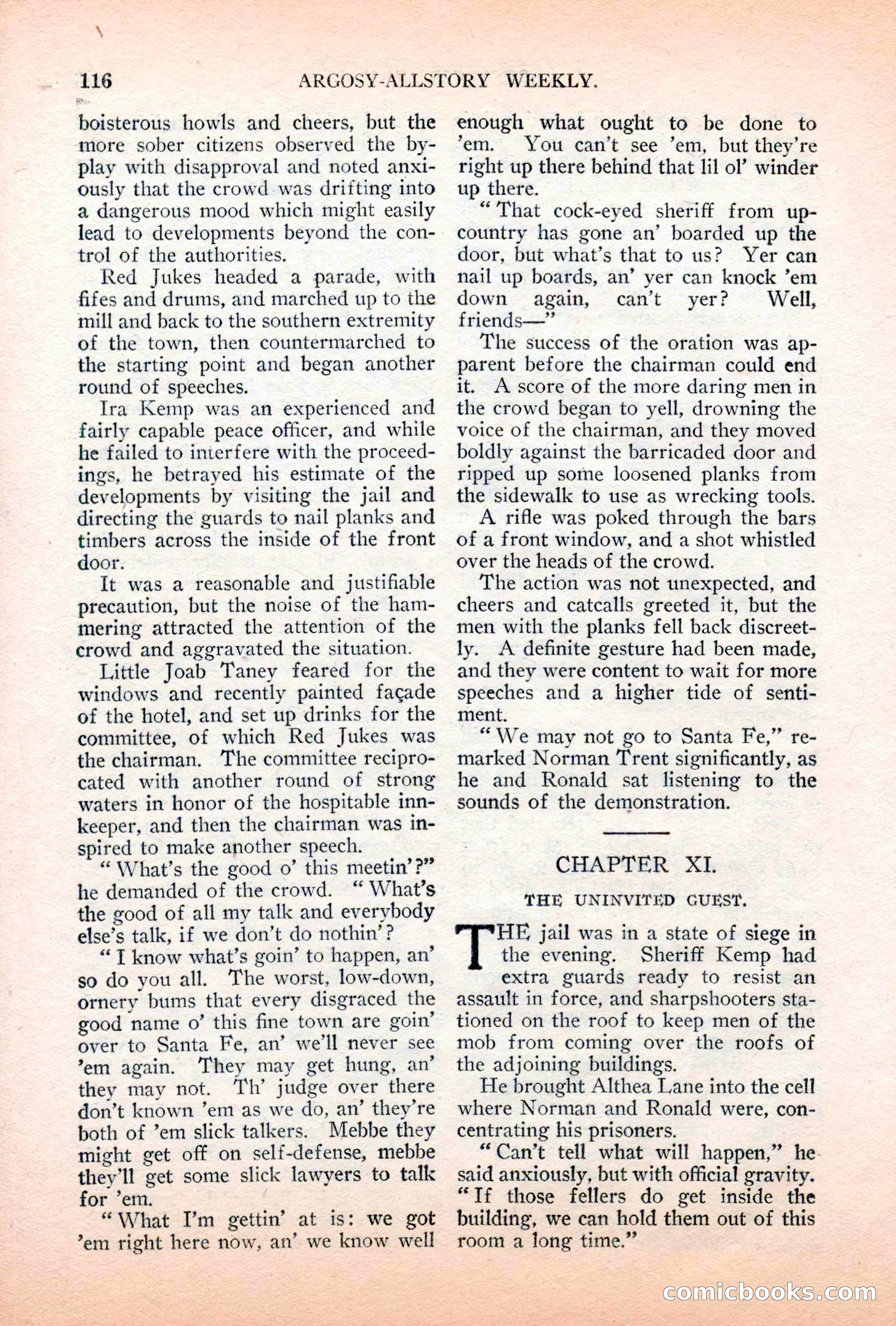 Argosy All-Story Weekly, April 7, 1928 — page 126 of 160