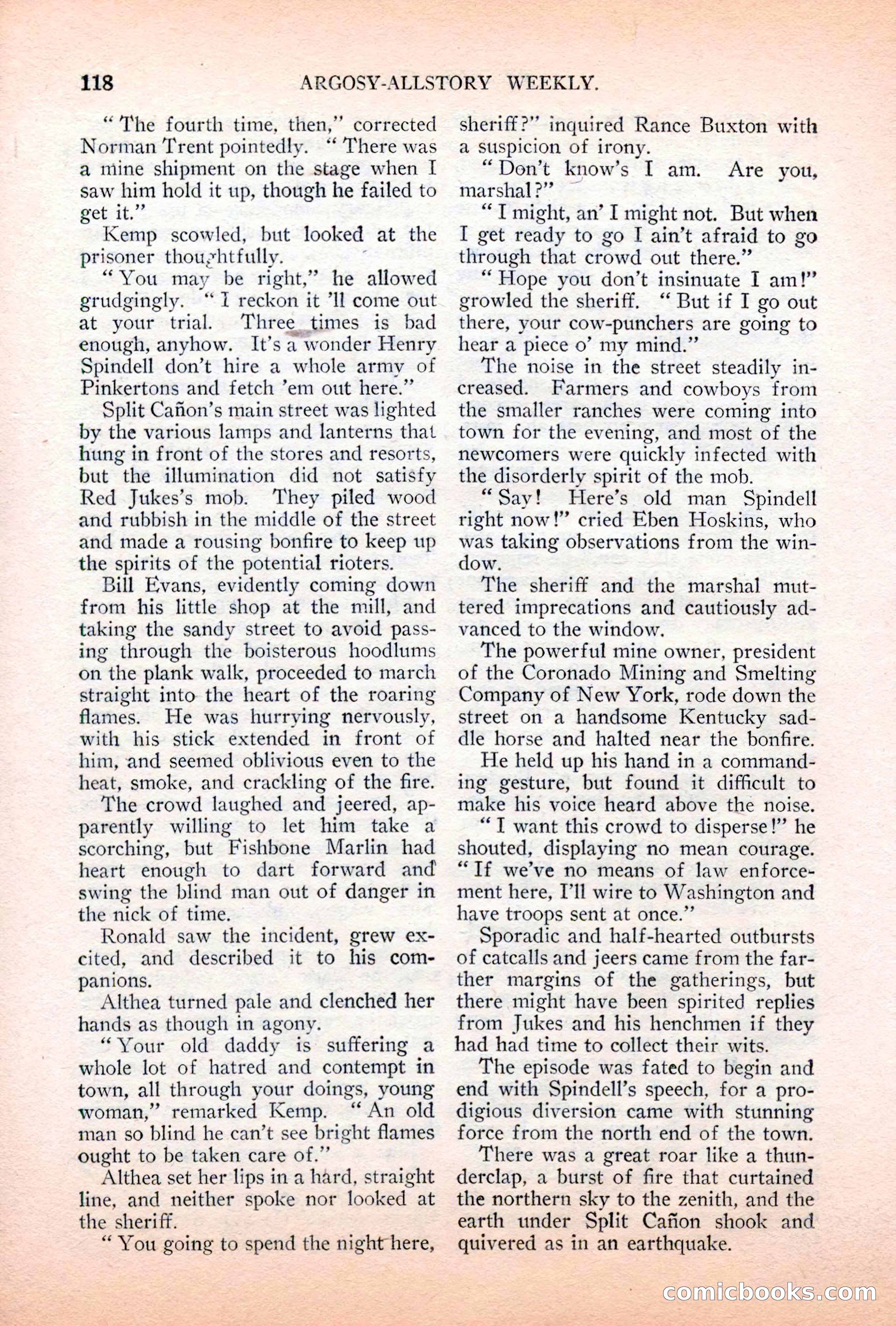Argosy All-Story Weekly, April 7, 1928 — page 128 of 160