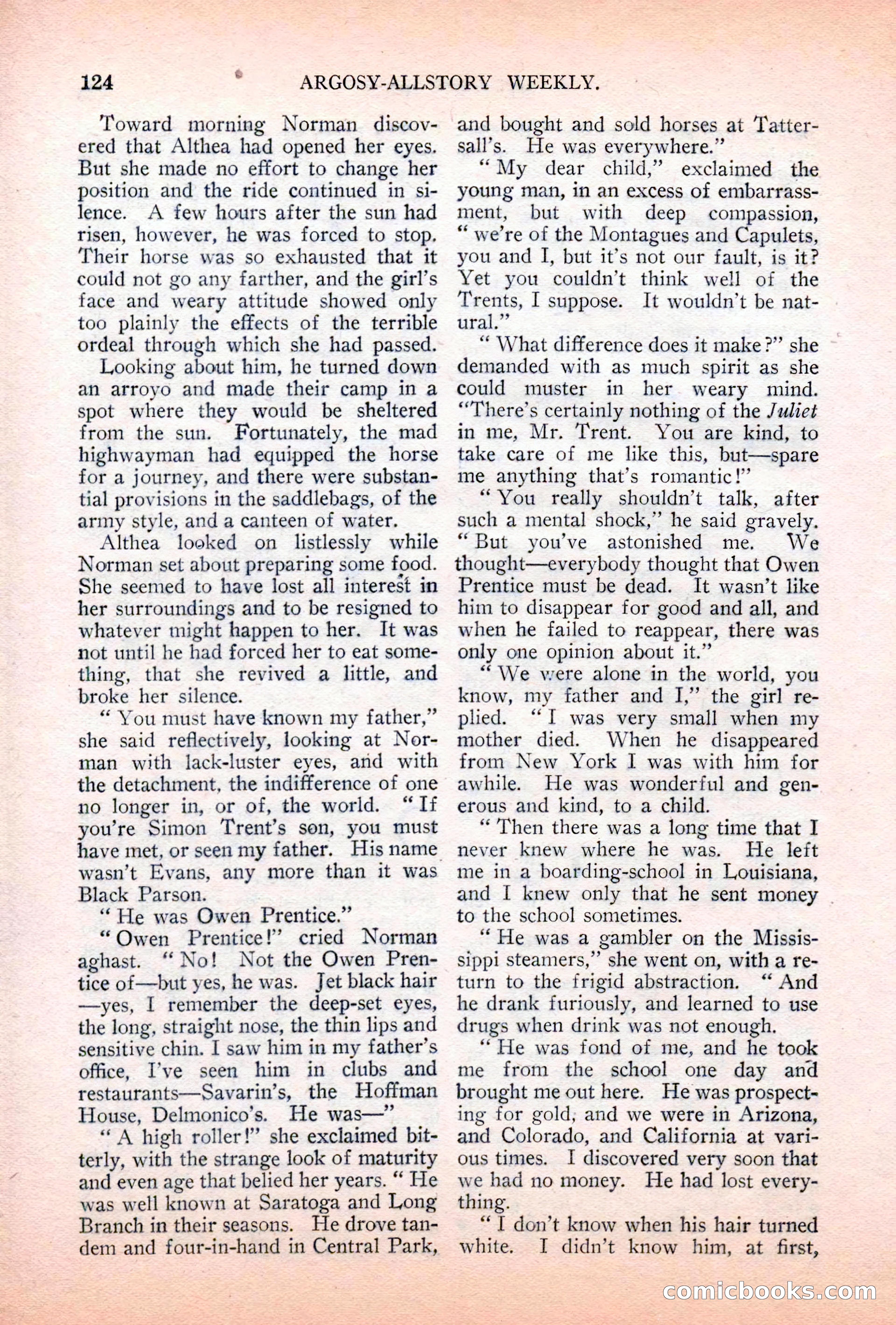 Argosy All-Story Weekly, April 7, 1928 — page 134 of 160