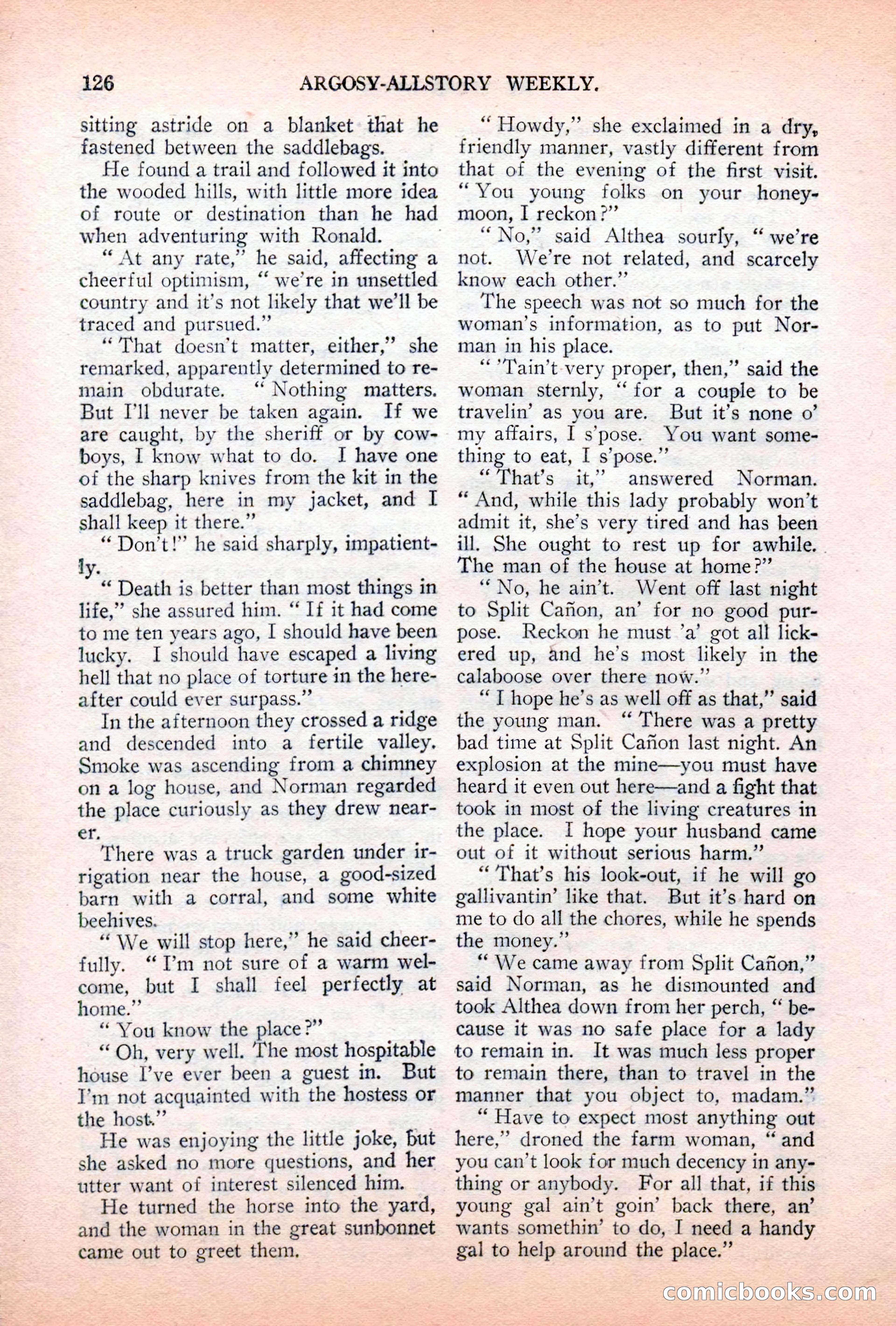 Argosy All-Story Weekly, April 7, 1928 — page 136 of 160