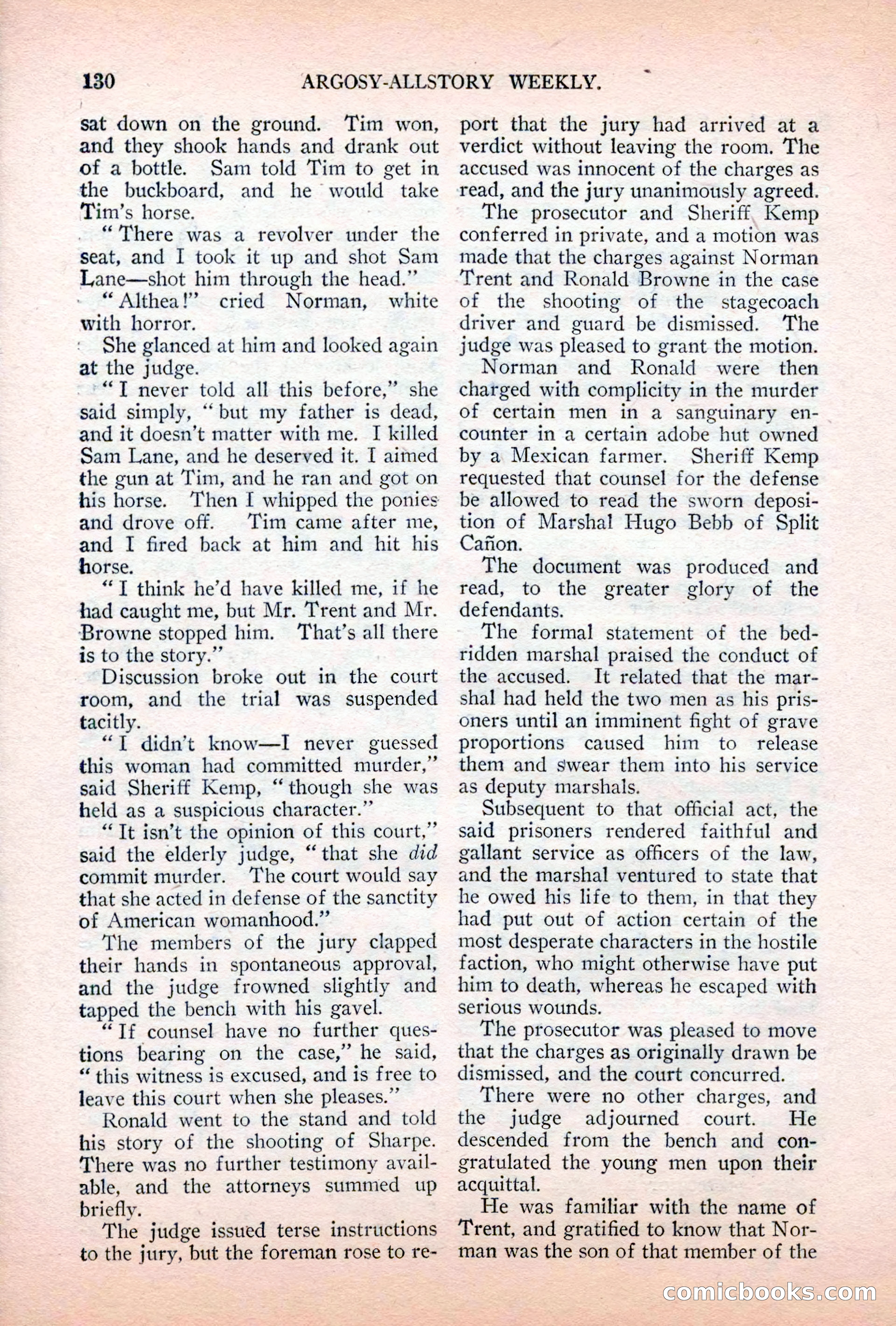 Argosy All-Story Weekly, April 7, 1928 — page 140 of 160