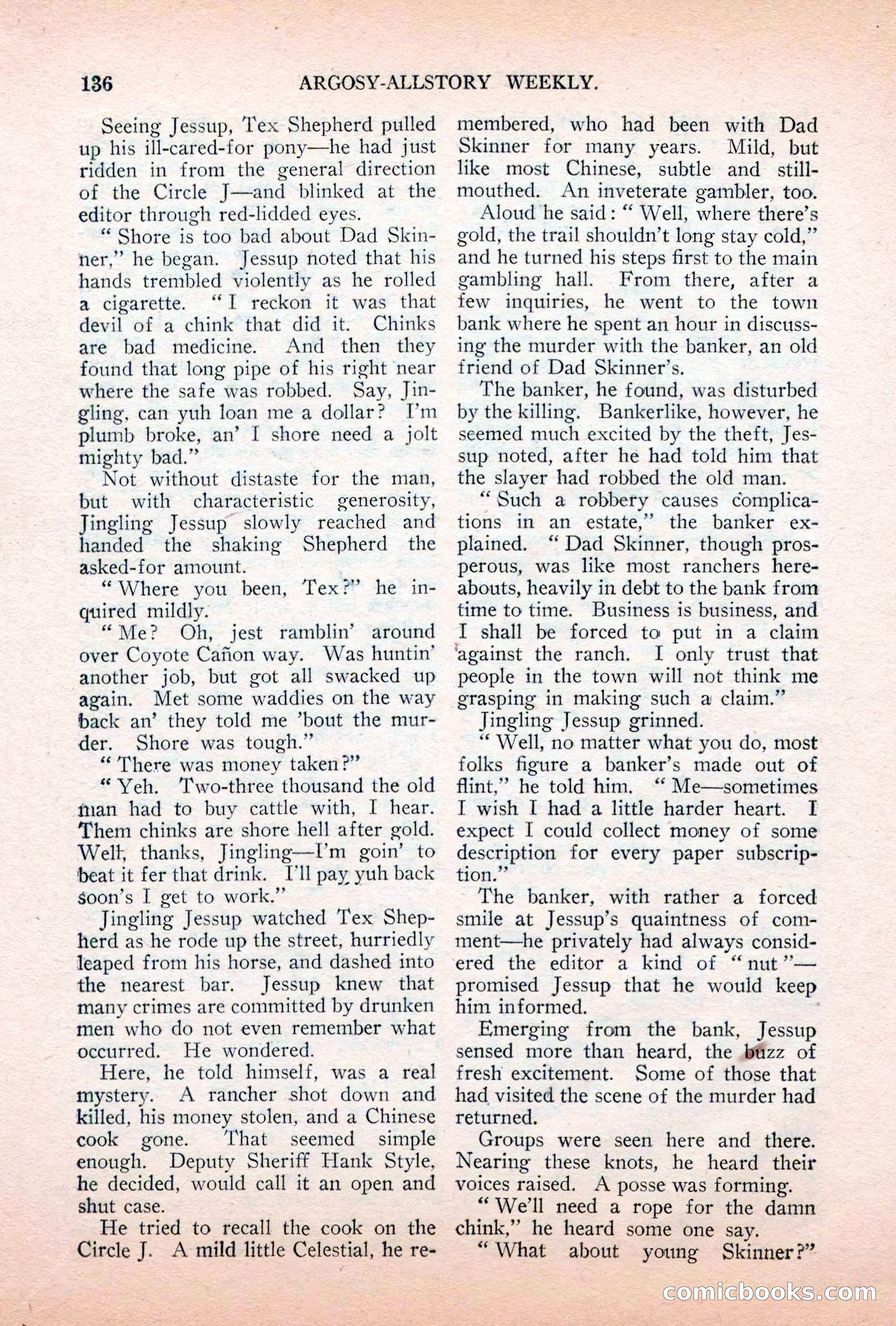 Argosy All-Story Weekly, April 7, 1928 — page 146 of 160