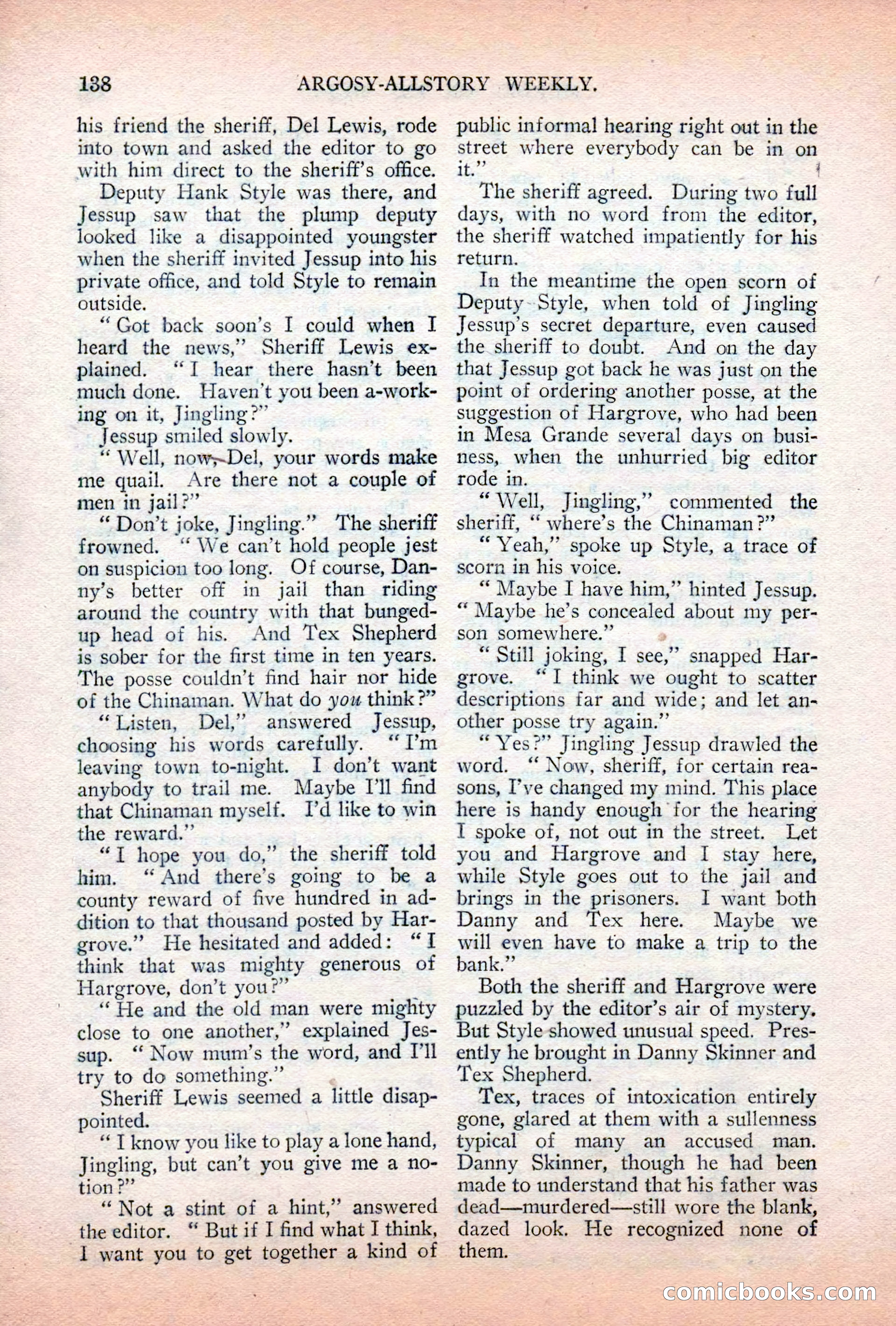 Argosy All-Story Weekly, April 7, 1928 — page 148 of 160