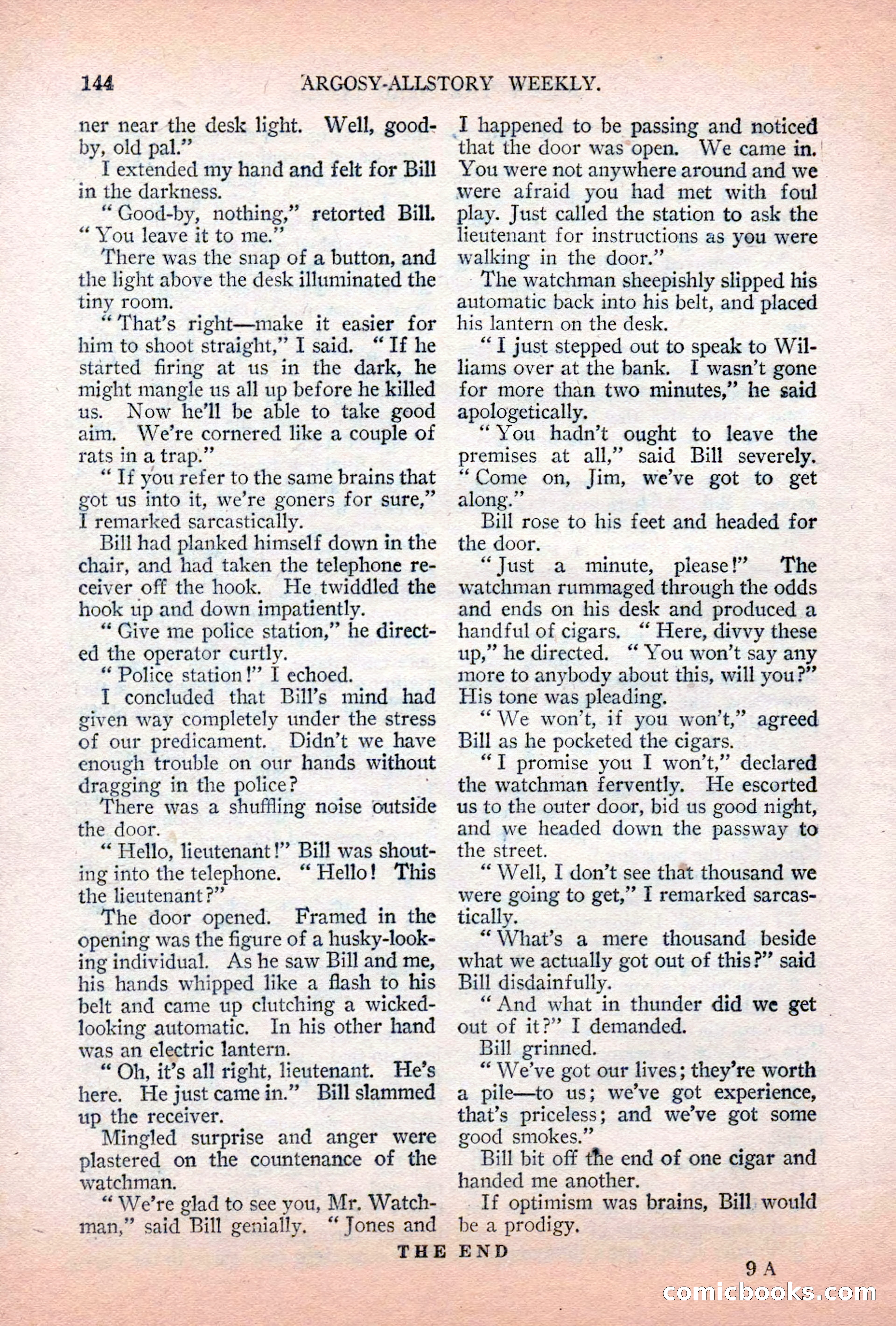 Argosy All-Story Weekly, April 7, 1928 — page 154 of 160