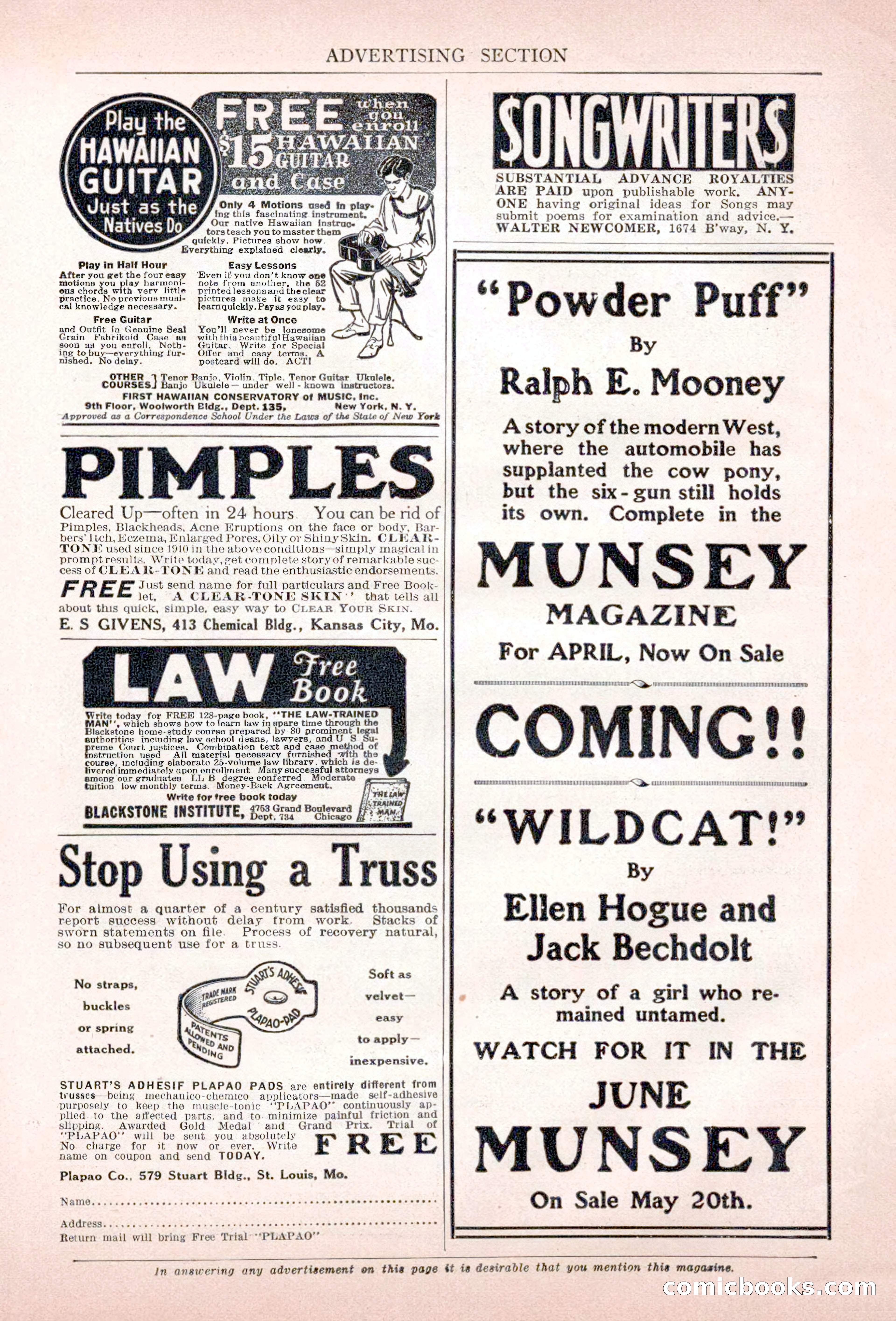 Argosy All-Story Weekly, April 7, 1928 — page 156 of 160