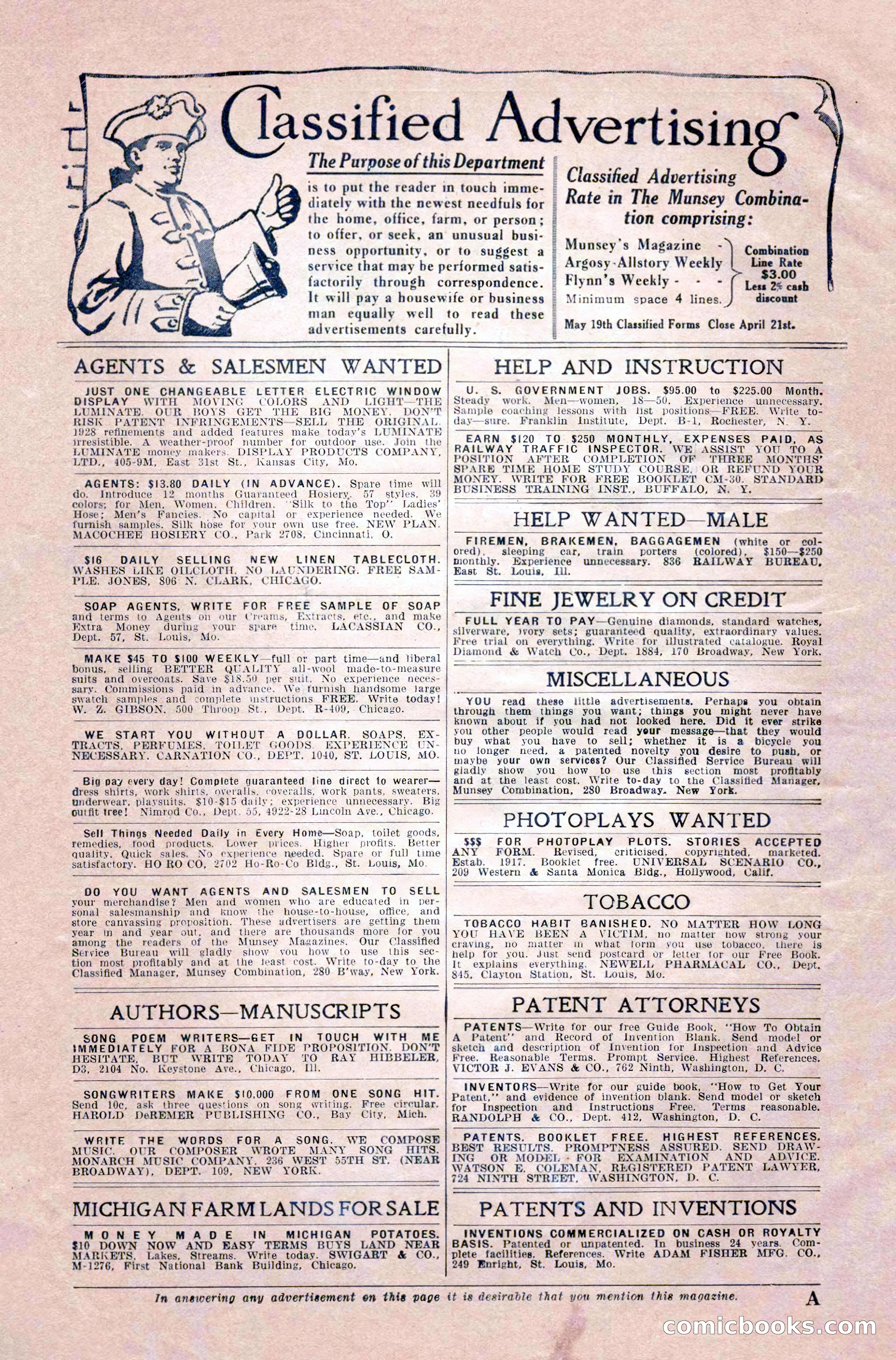 Argosy All-Story Weekly, April 14, 1928 — page 6 of 152