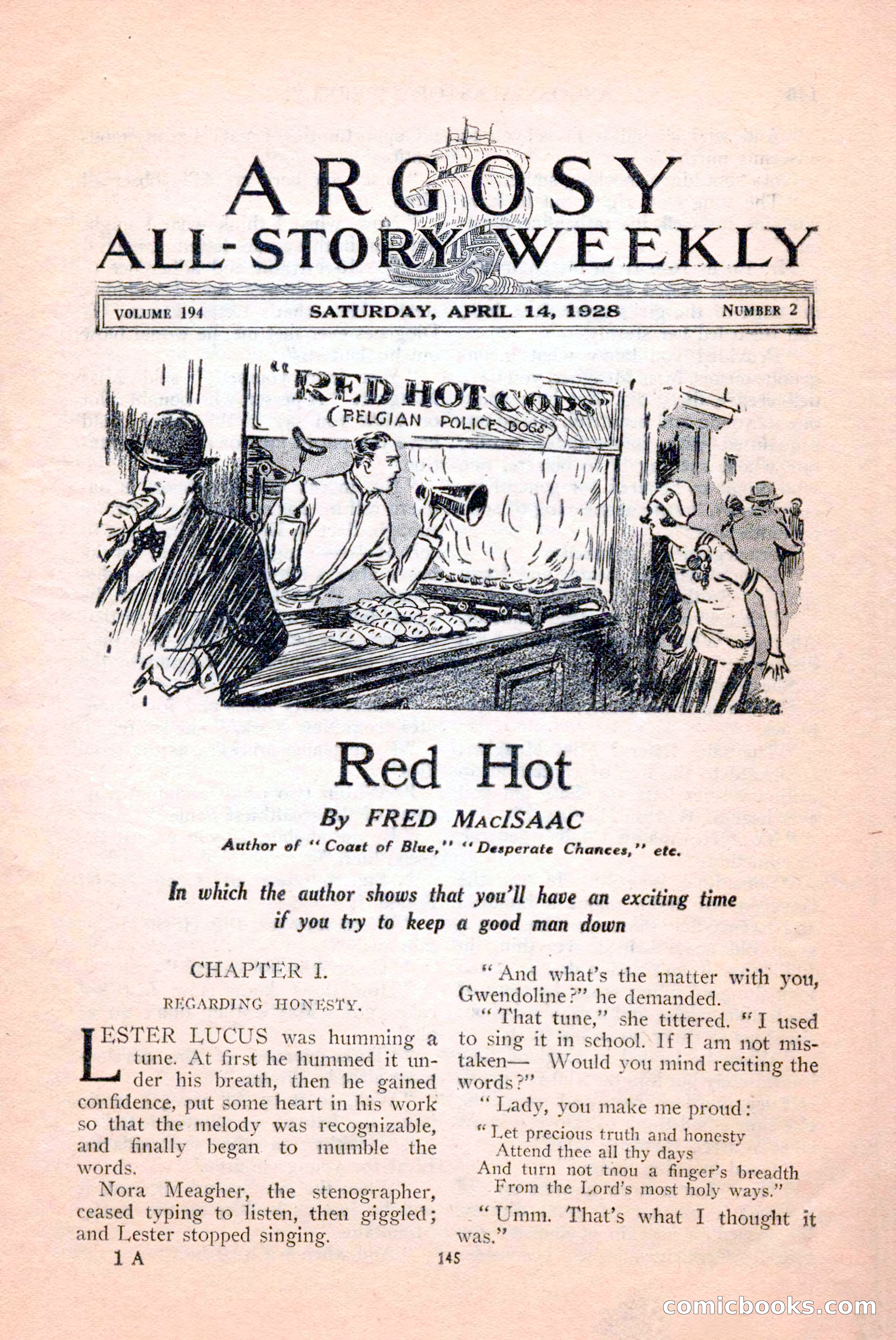 Argosy All-Story Weekly, April 14, 1928 — page 7 of 152