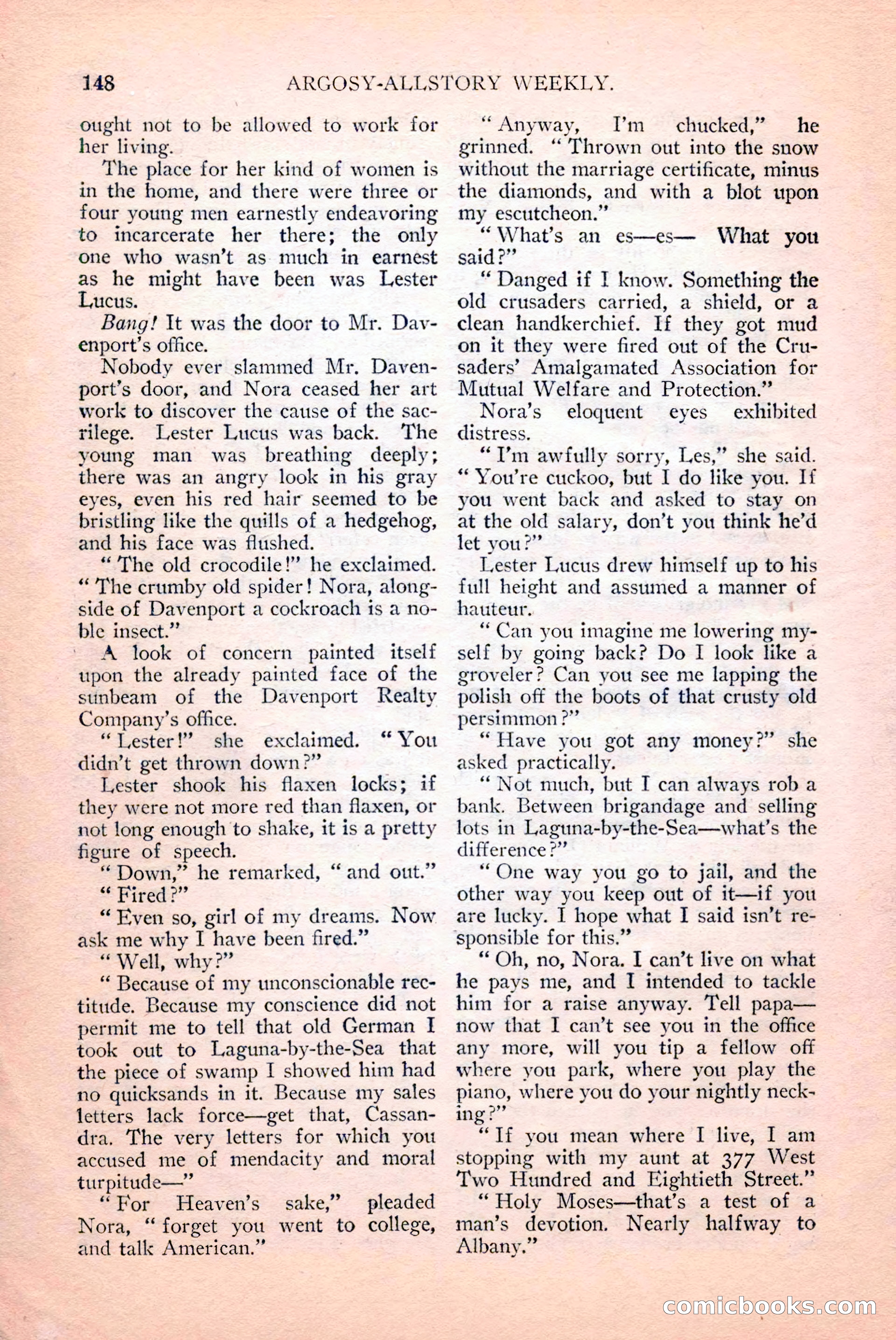 Argosy All-Story Weekly, April 14, 1928 — page 10 of 152