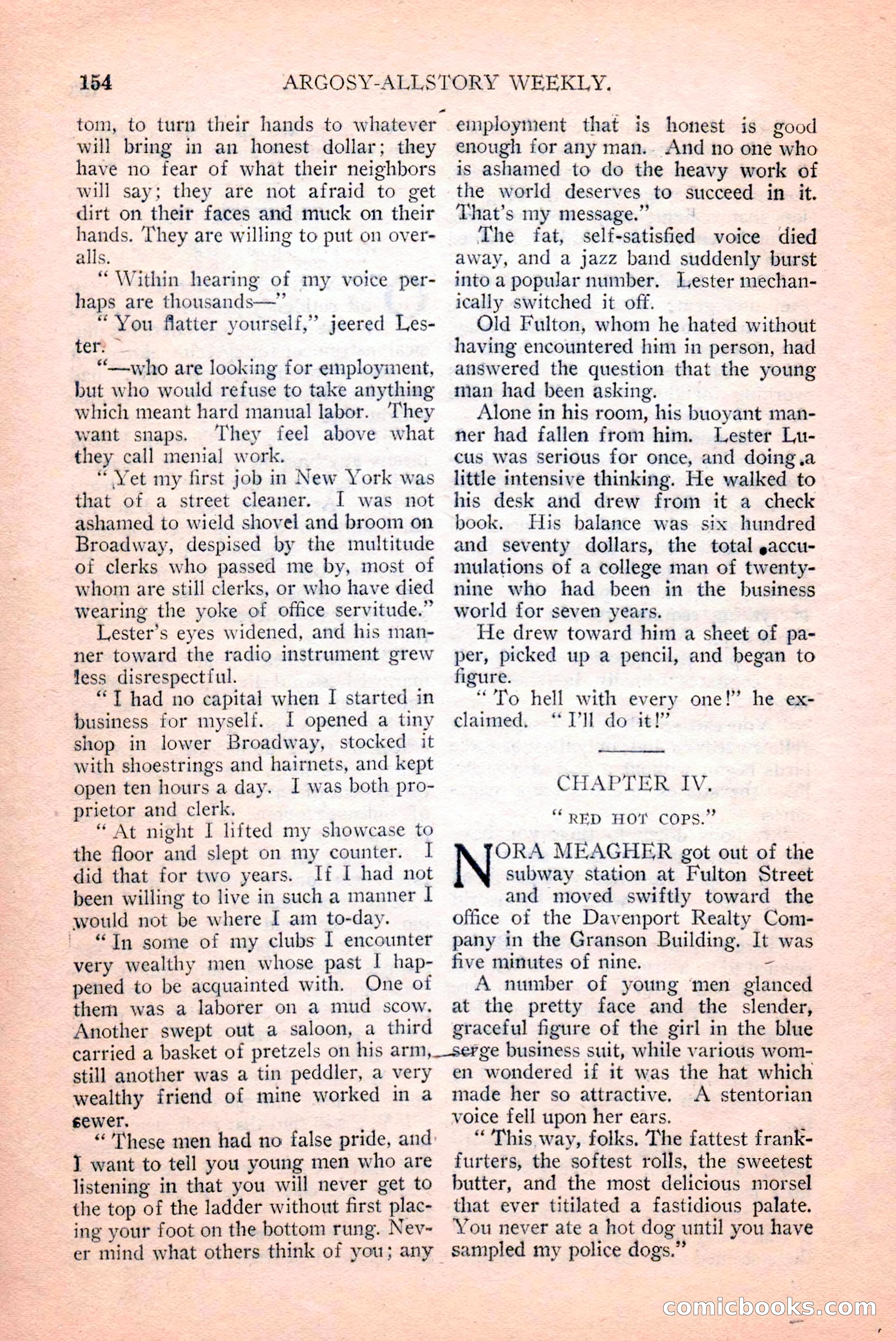 Argosy All-Story Weekly, April 14, 1928 — page 16 of 152