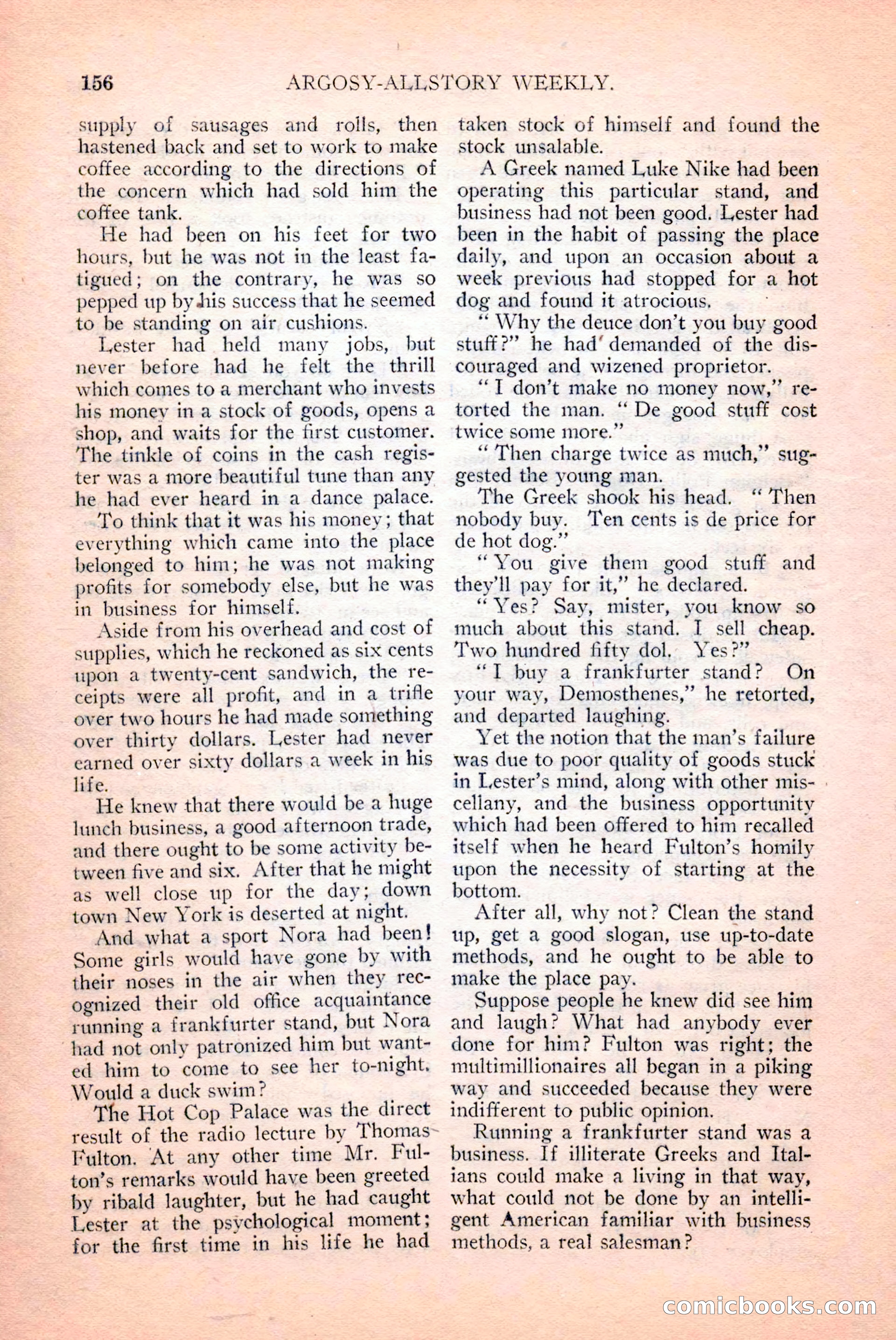 Argosy All-Story Weekly, April 14, 1928 — page 18 of 152