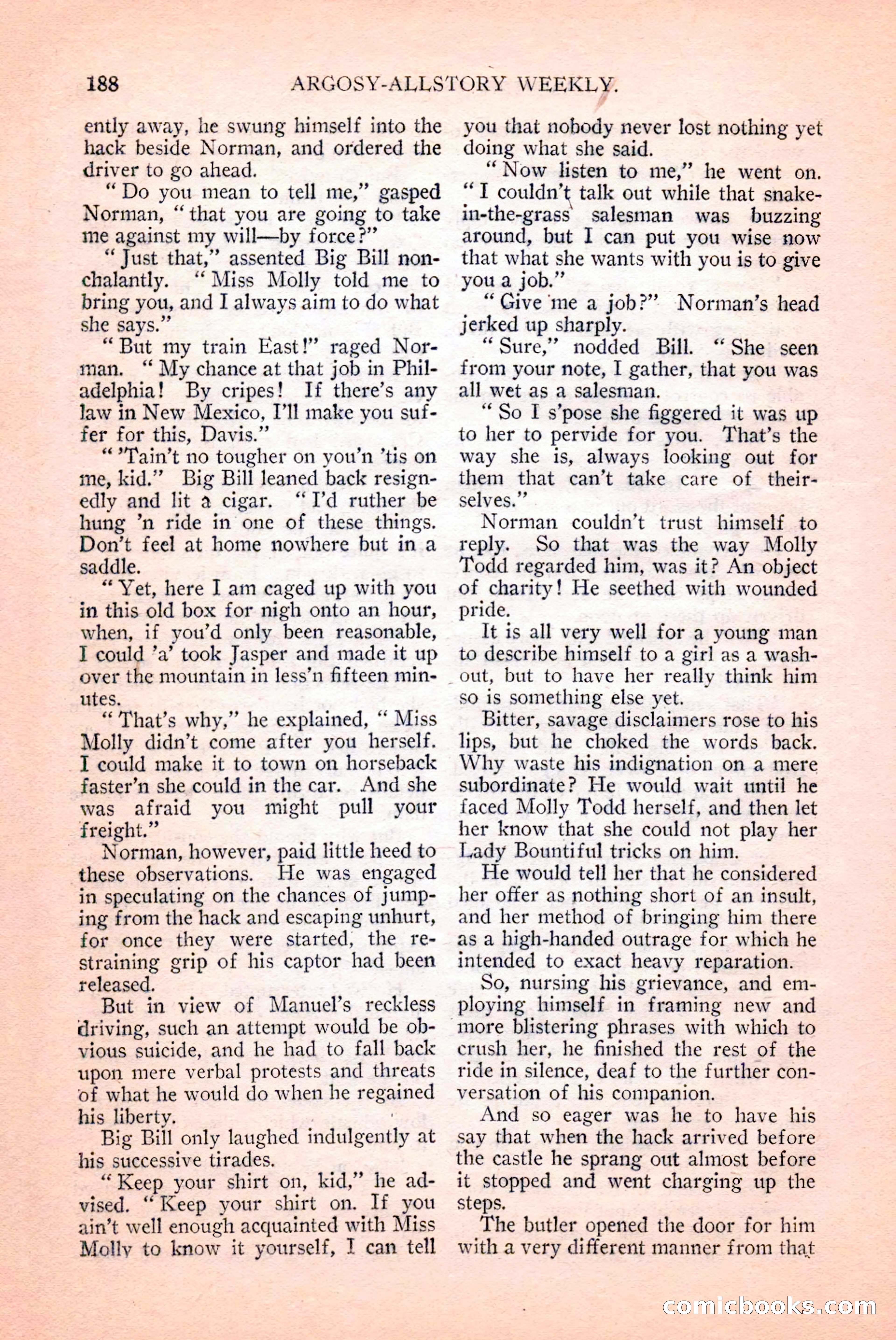 Argosy All-Story Weekly, April 14, 1928 — page 50 of 152