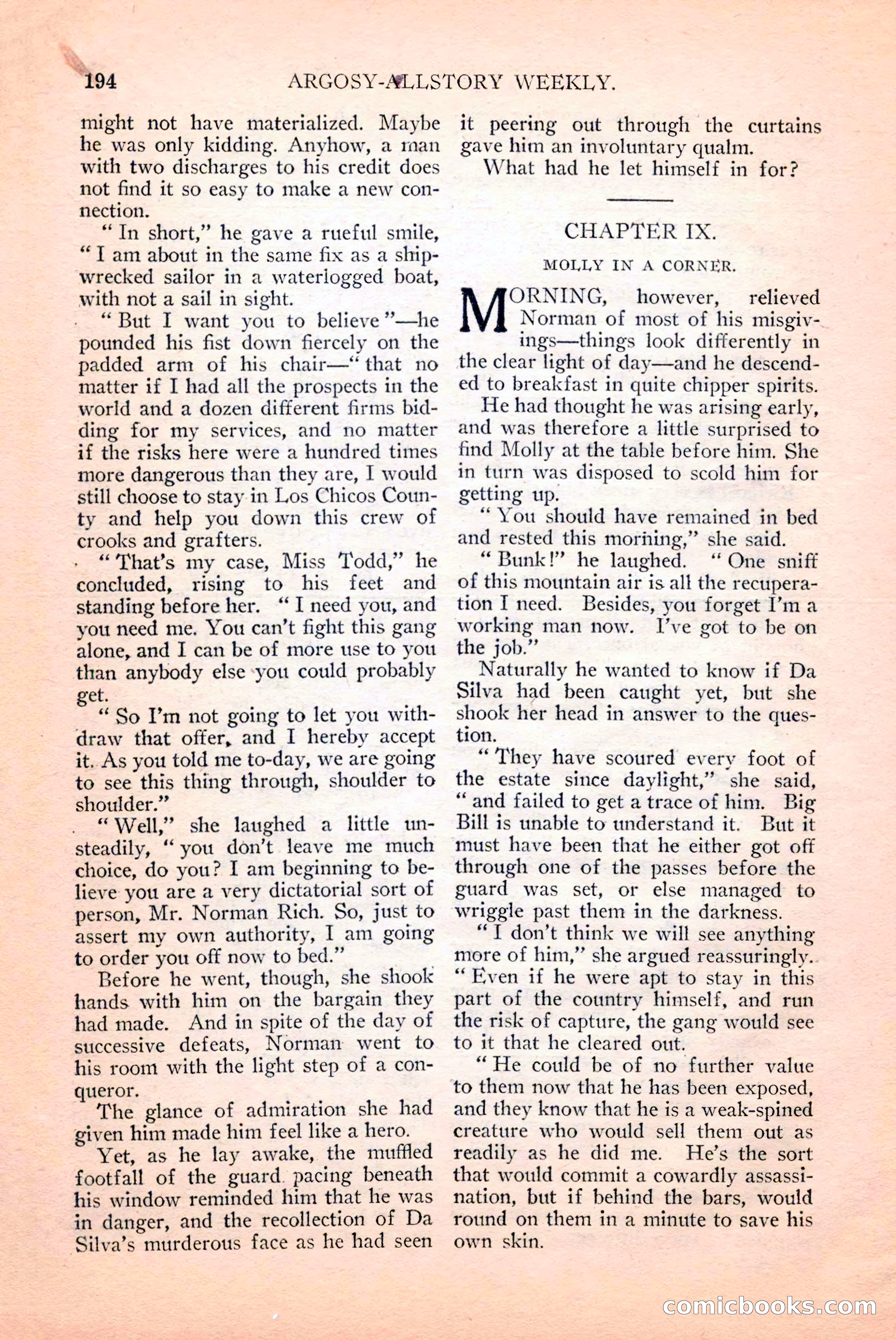 Argosy All-Story Weekly, April 14, 1928 — page 56 of 152