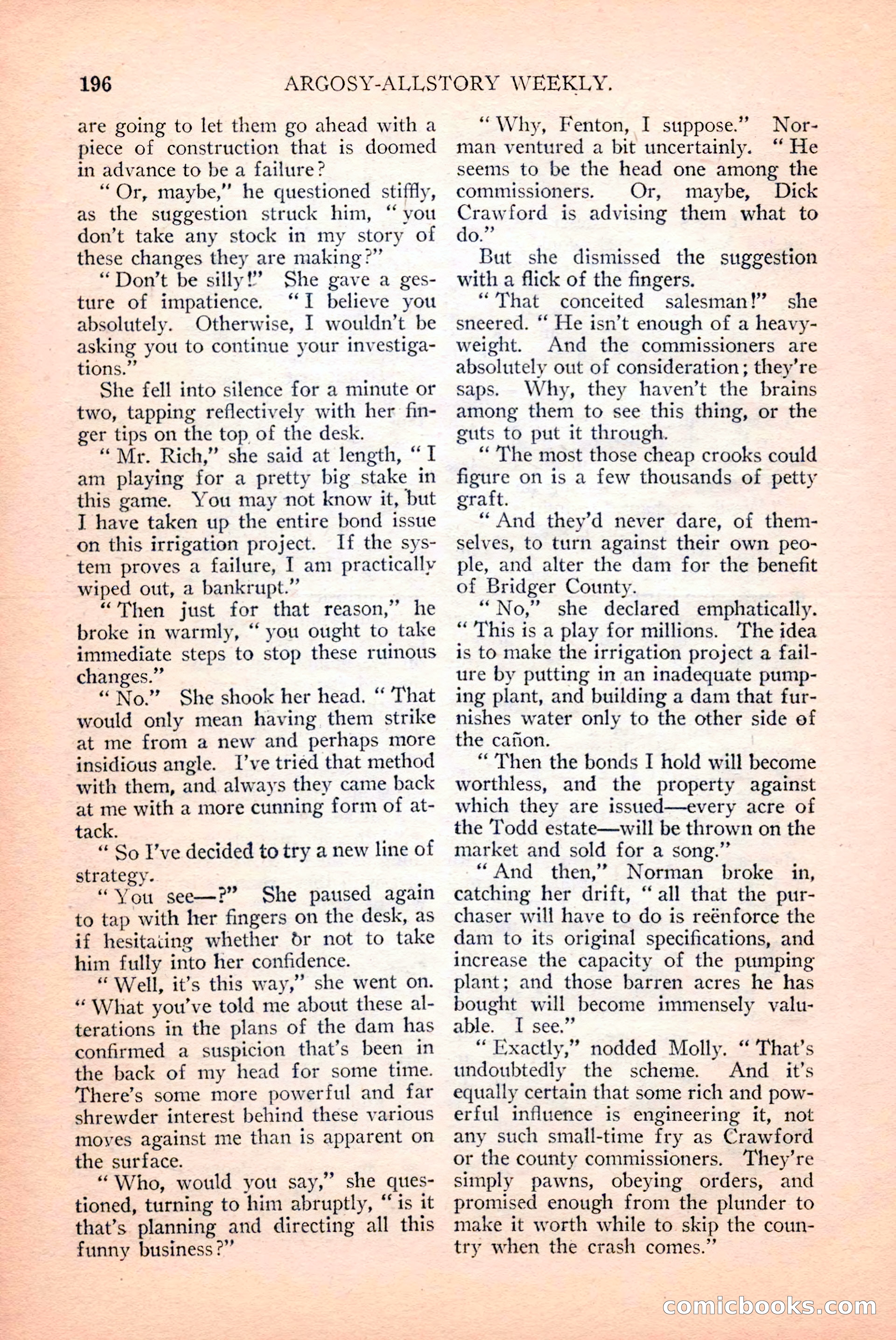 Argosy All-Story Weekly, April 14, 1928 — page 58 of 152