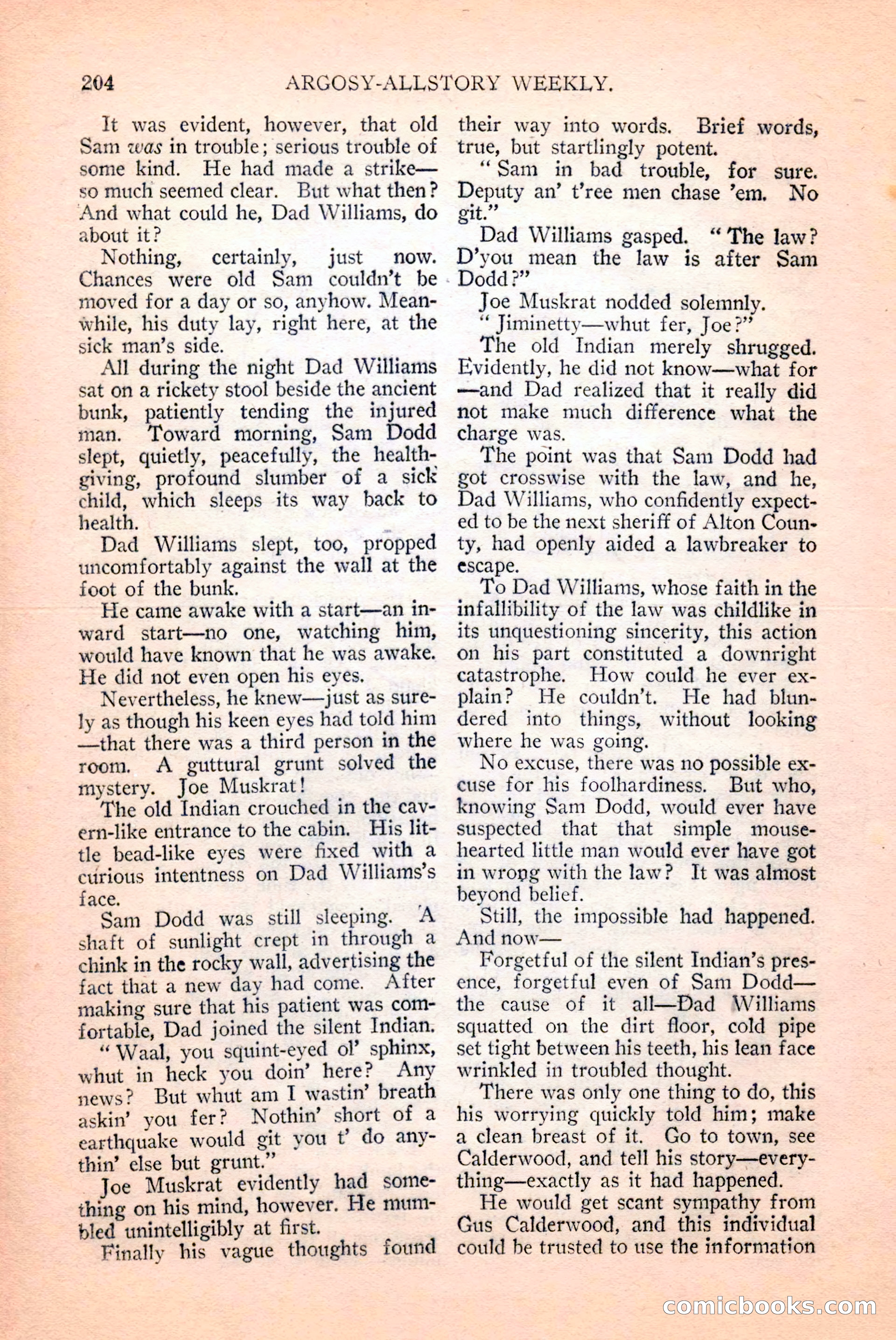 Argosy All-Story Weekly, April 14, 1928 — page 66 of 152