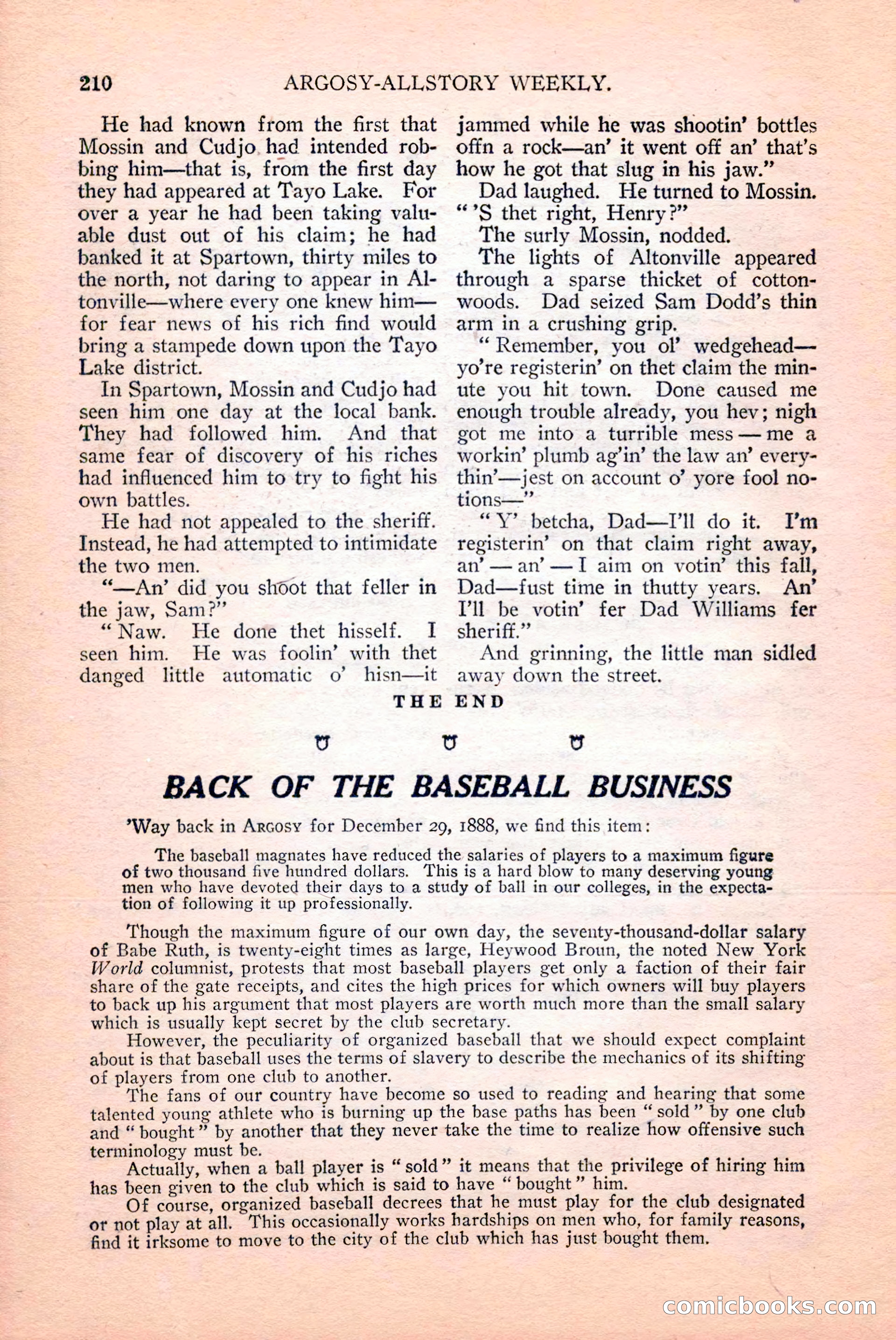 Argosy All-Story Weekly, April 14, 1928 — page 72 of 152
