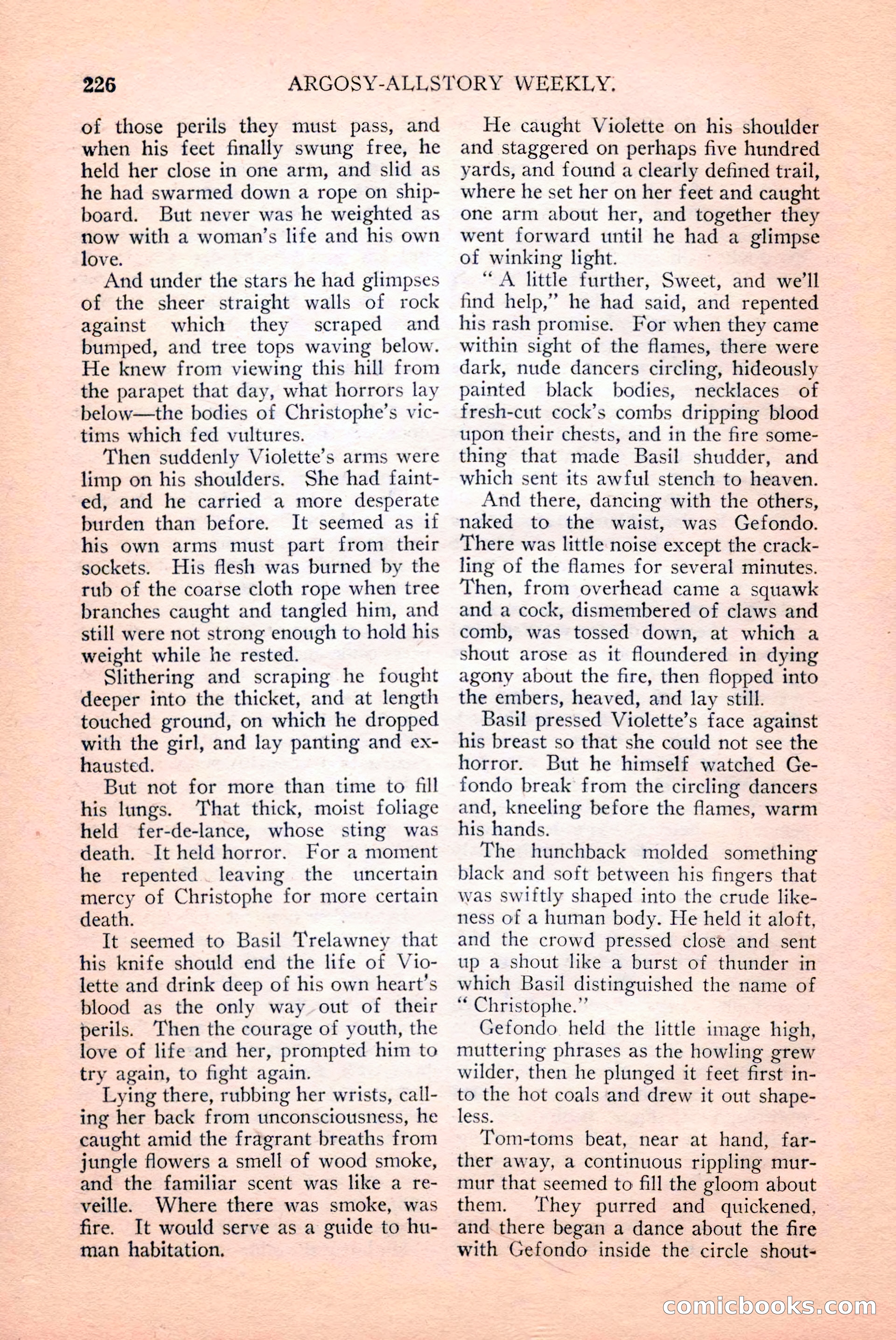 Argosy All-Story Weekly, April 14, 1928 — page 88 of 152