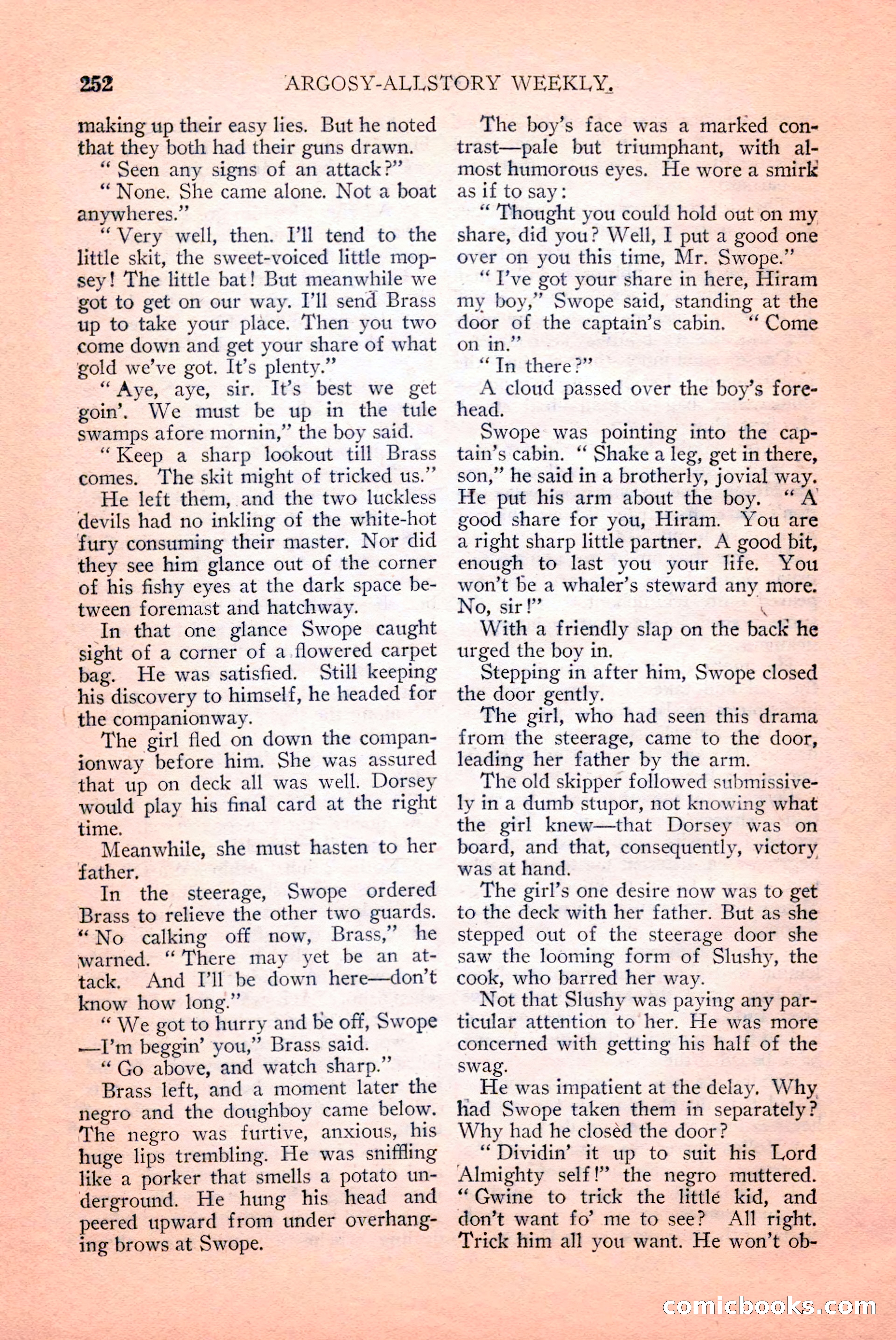 Argosy All-Story Weekly, April 14, 1928 — page 114 of 152