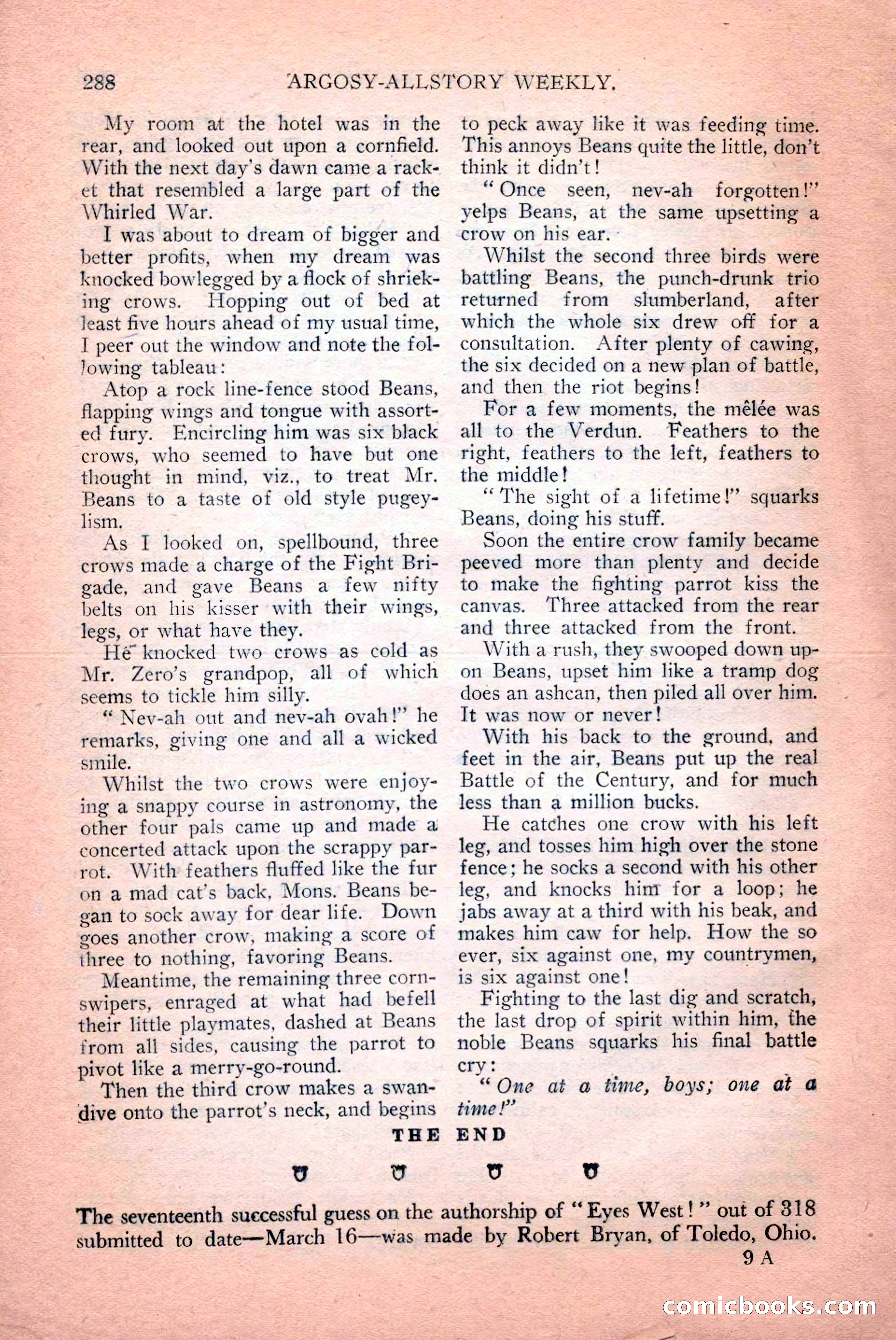 Argosy All-Story Weekly, April 14, 1928 — page 150 of 152