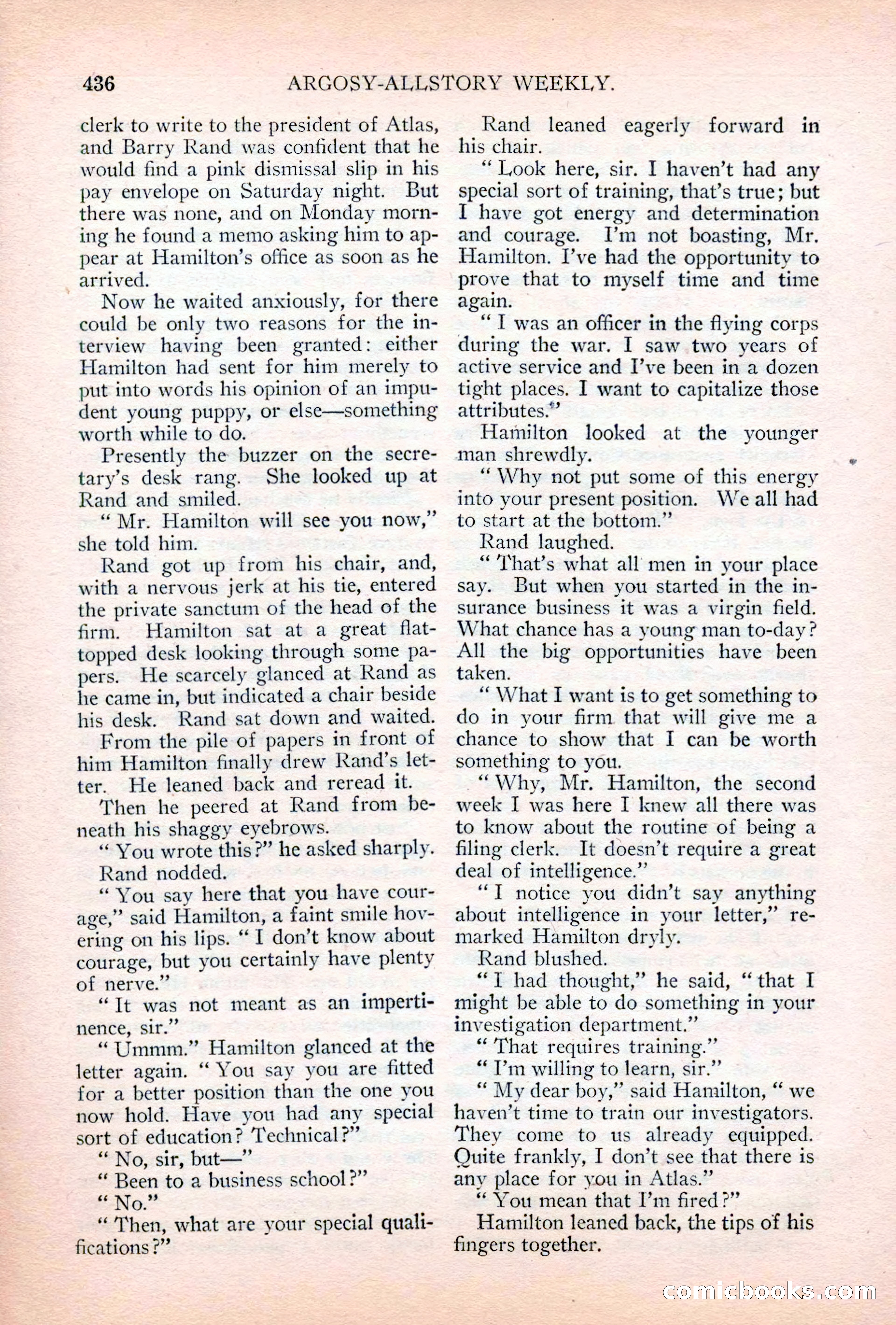 Argosy All-Story Weekly, April 28, 1928 — page 6 of 148
