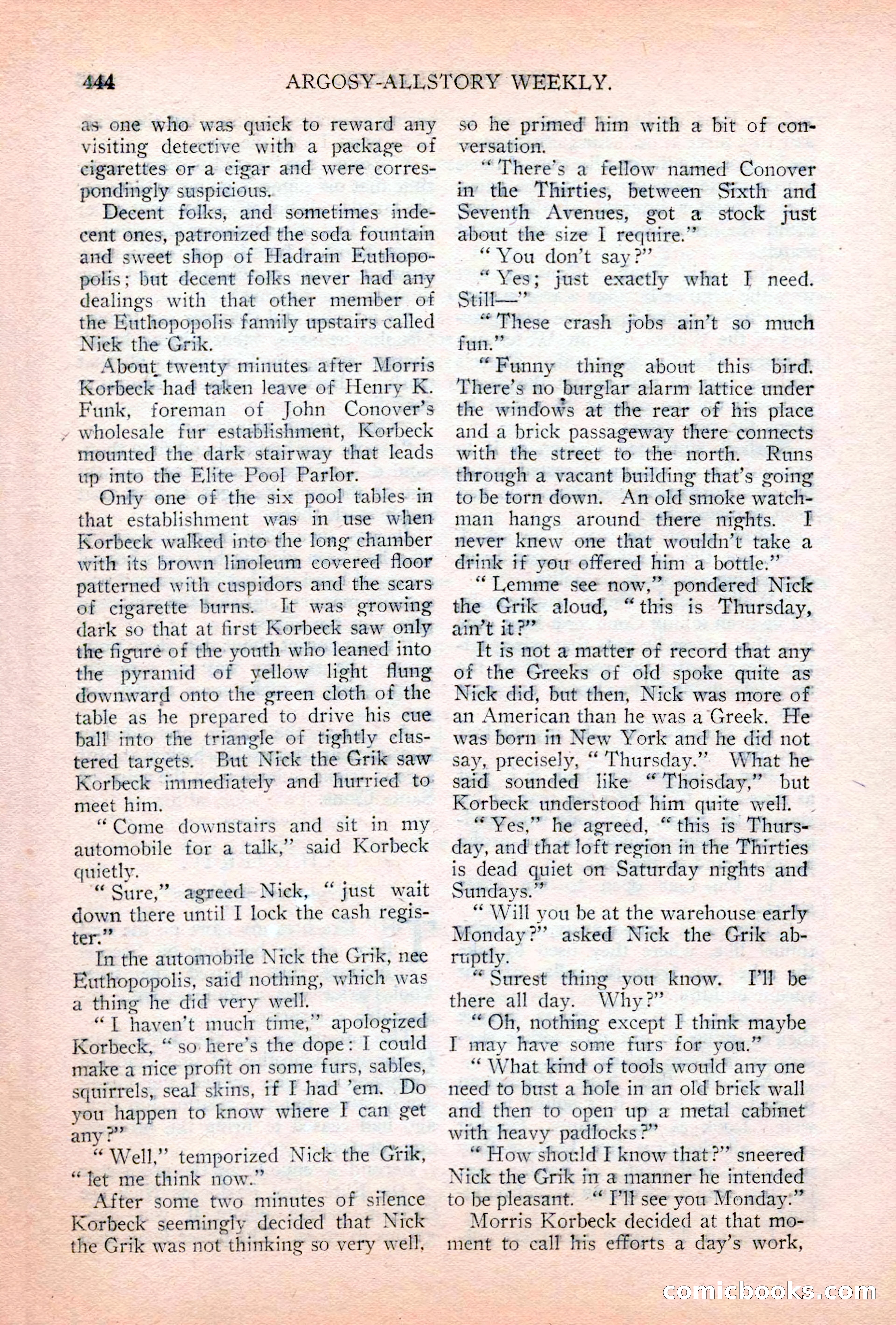 Argosy All-Story Weekly, April 28, 1928 — page 14 of 148