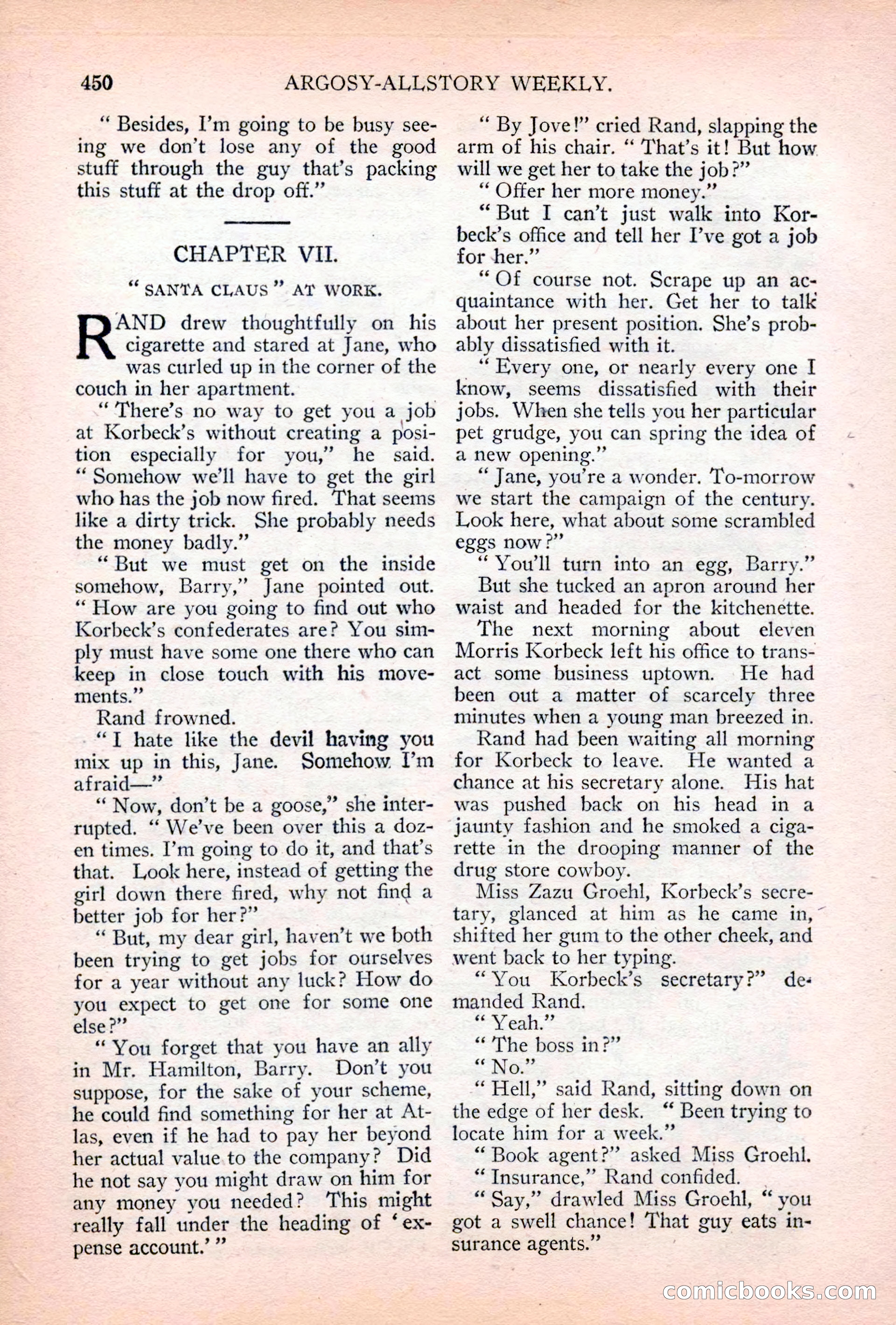 Argosy All-Story Weekly, April 28, 1928 — page 20 of 148