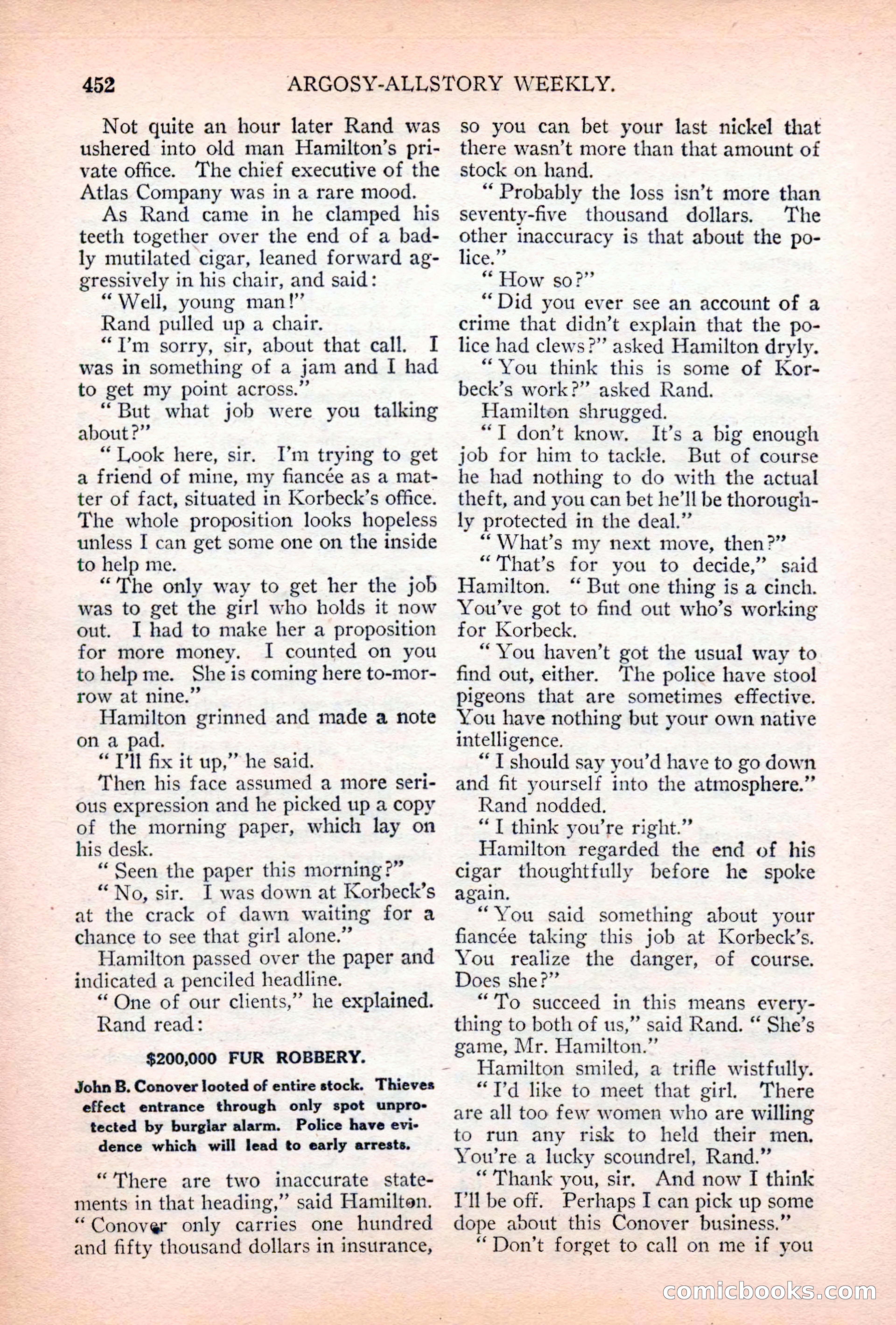Argosy All-Story Weekly, April 28, 1928 — page 22 of 148