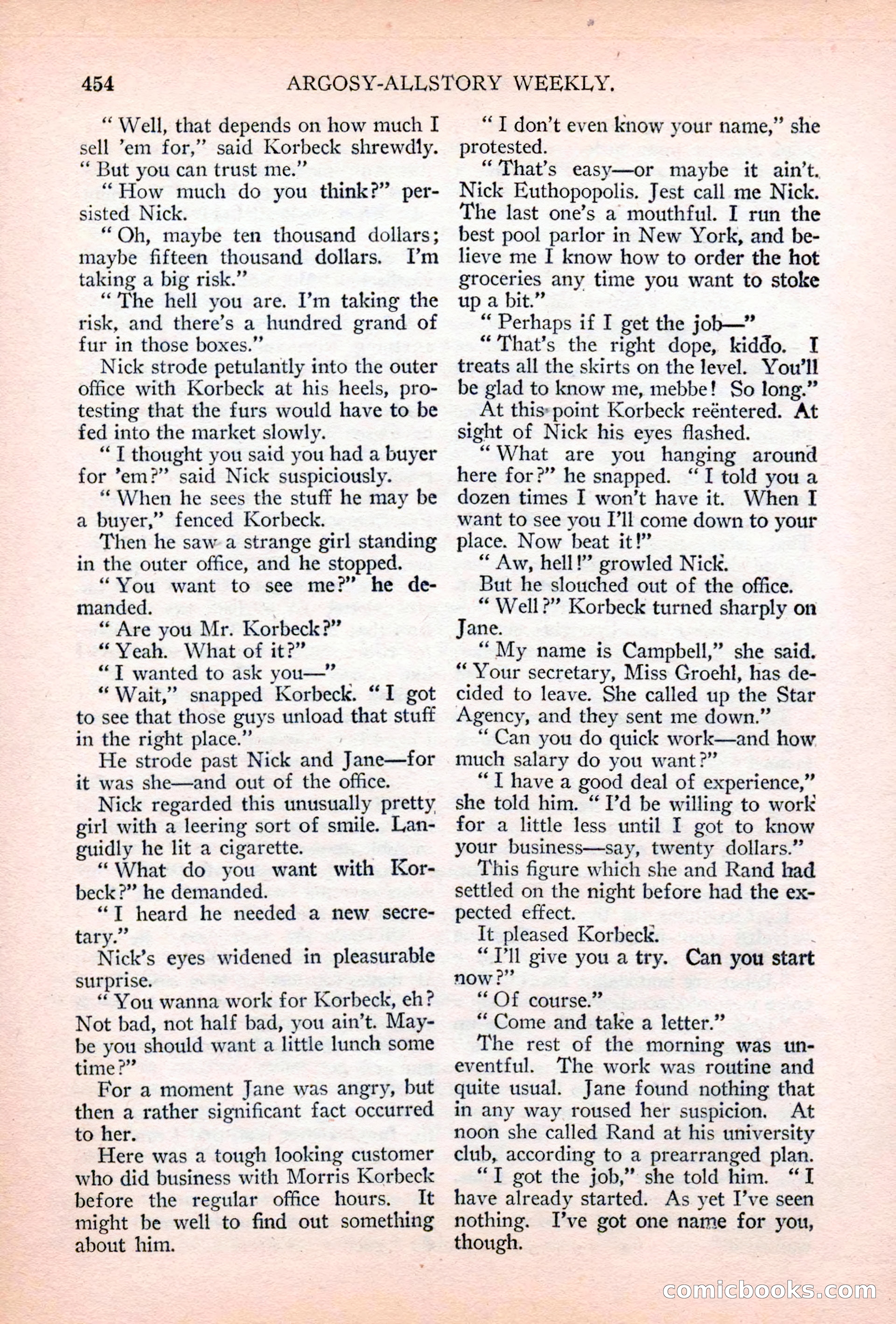 Argosy All-Story Weekly, April 28, 1928 — page 24 of 148